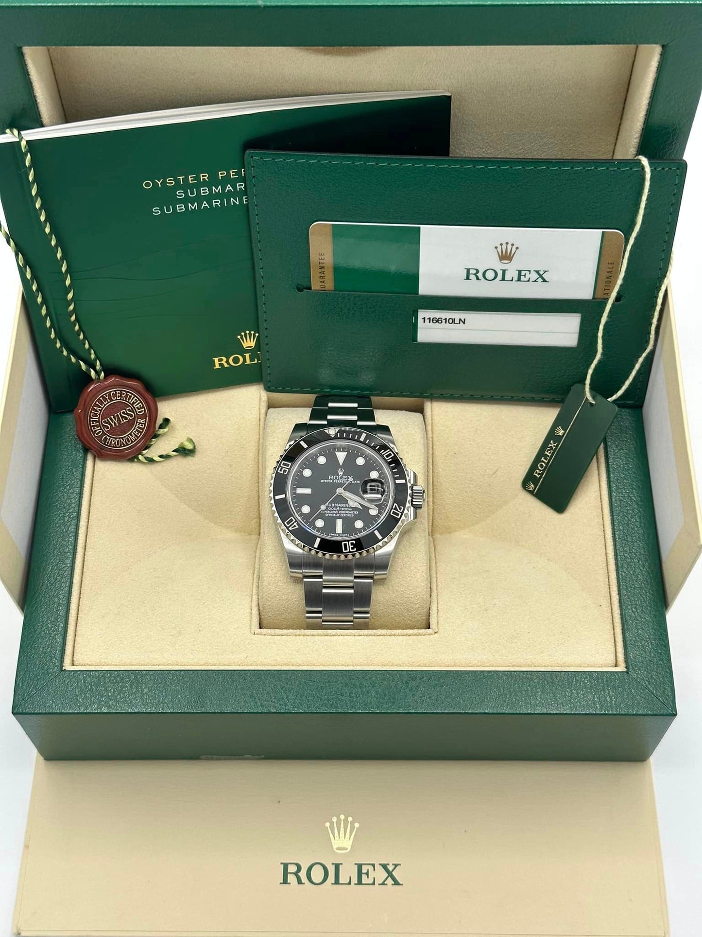 2015 Rolex Submariner Date 40mm 116610LN Stainless Steel Black Dial - MyWatchLLC