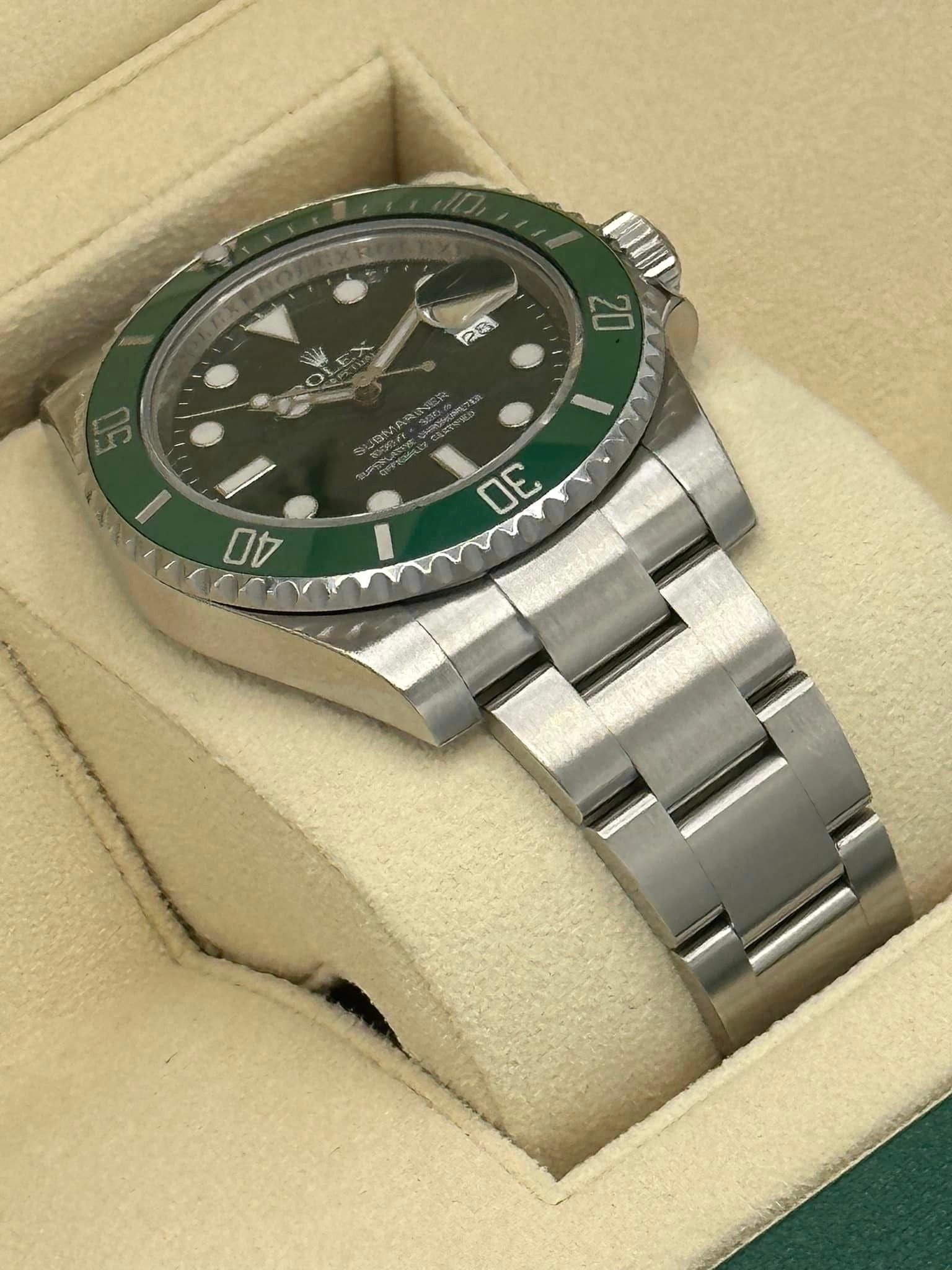 Rolex Submariner "Hulk" 116610LV Stainless Steel Oyster Green Dial - MyWatchLLC