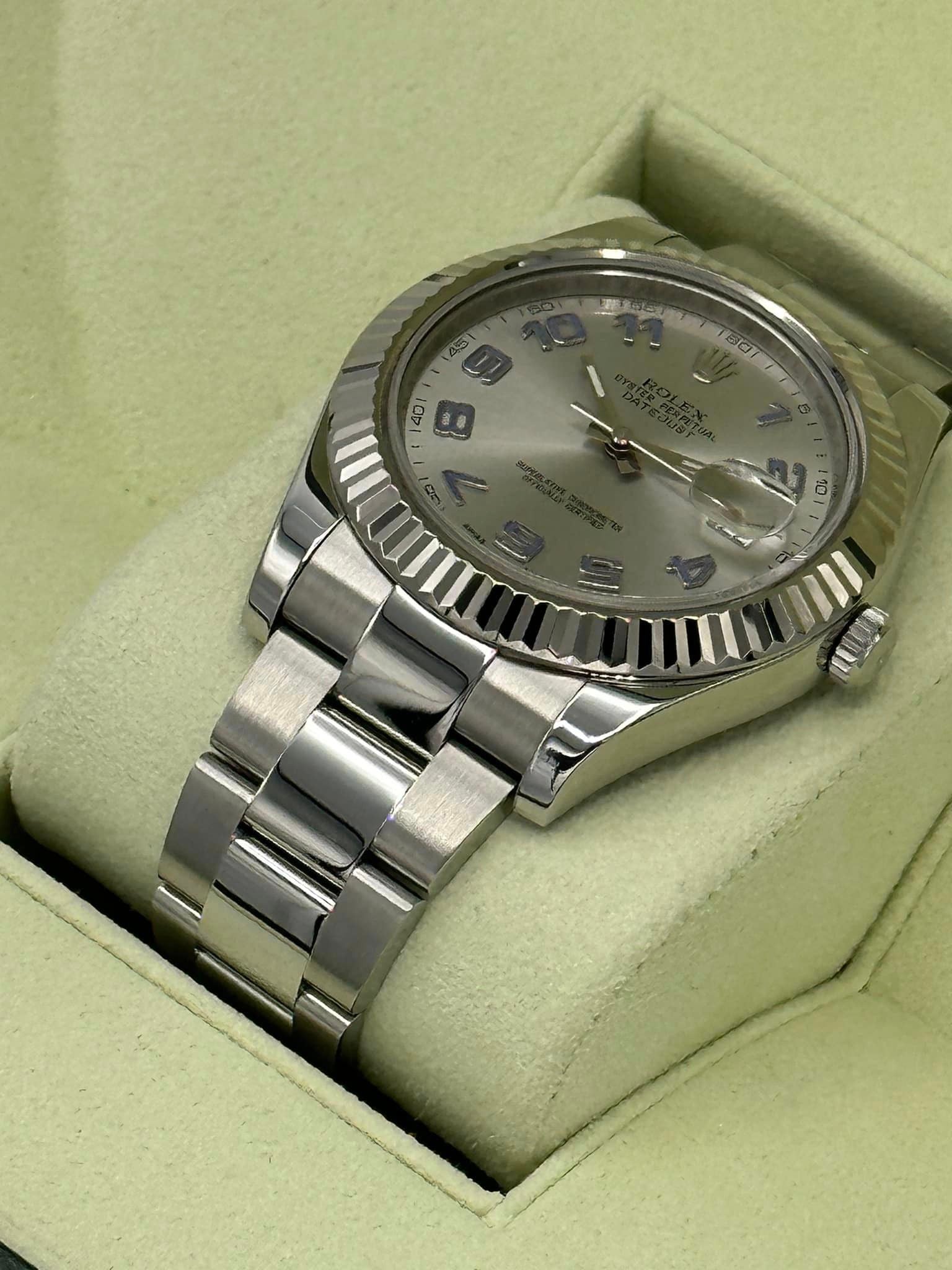 2012 Rolex Datejust II 41mm 116334 Stainless Steel Oyster Bracelet - MyWatchLLC