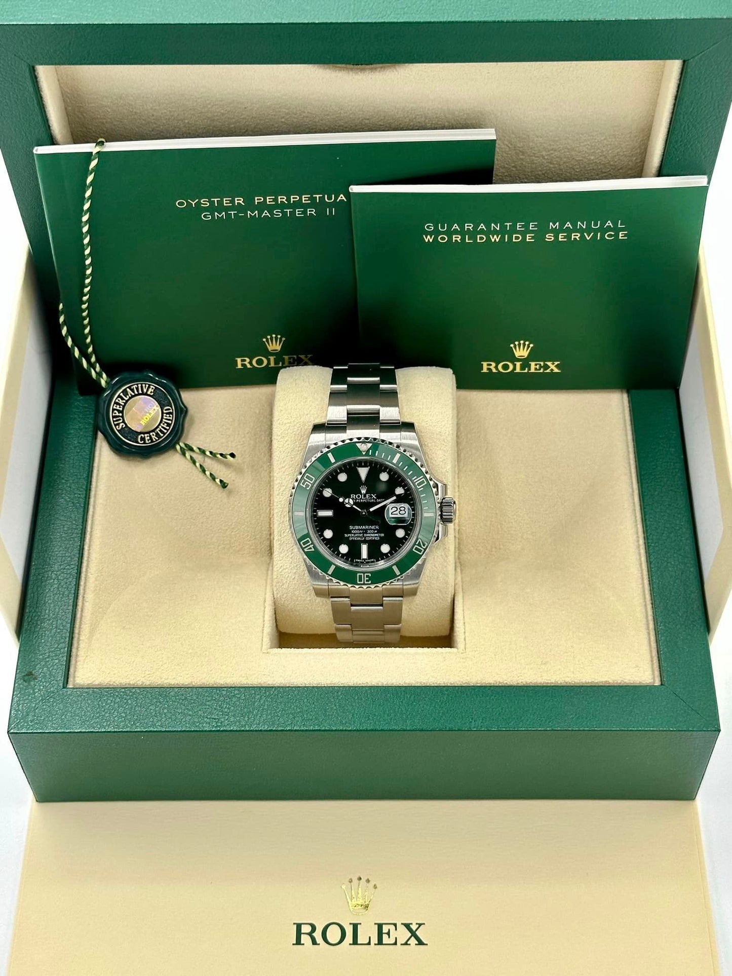 Rolex Submariner "Hulk" 116610LV Stainless Steel Oyster Green Dial - MyWatchLLC