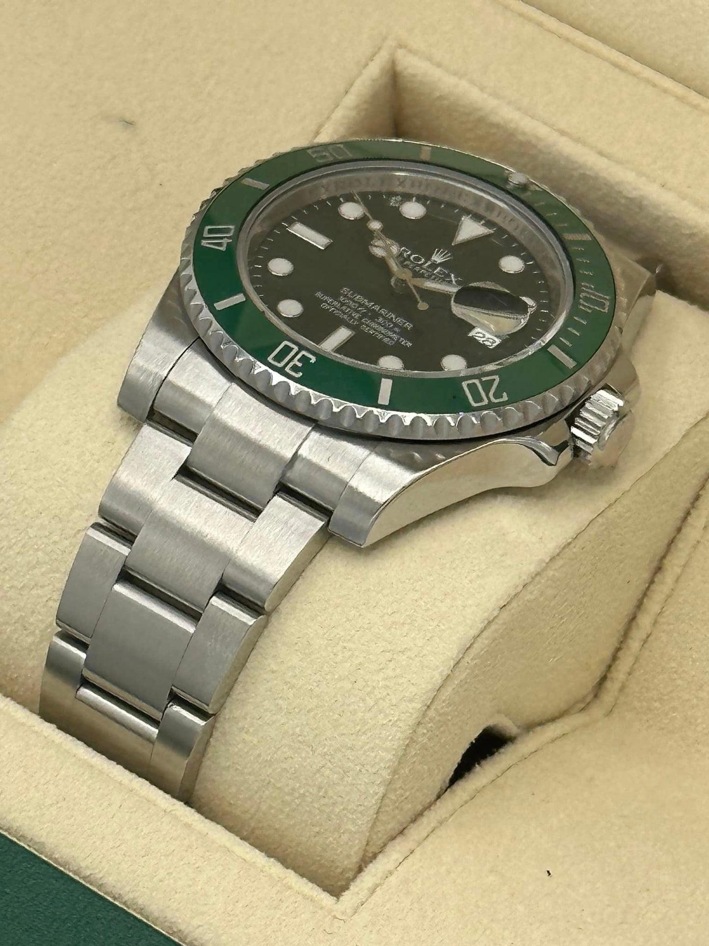 Rolex Submariner "Hulk" 116610LV Stainless Steel Oyster Green Dial - MyWatchLLC