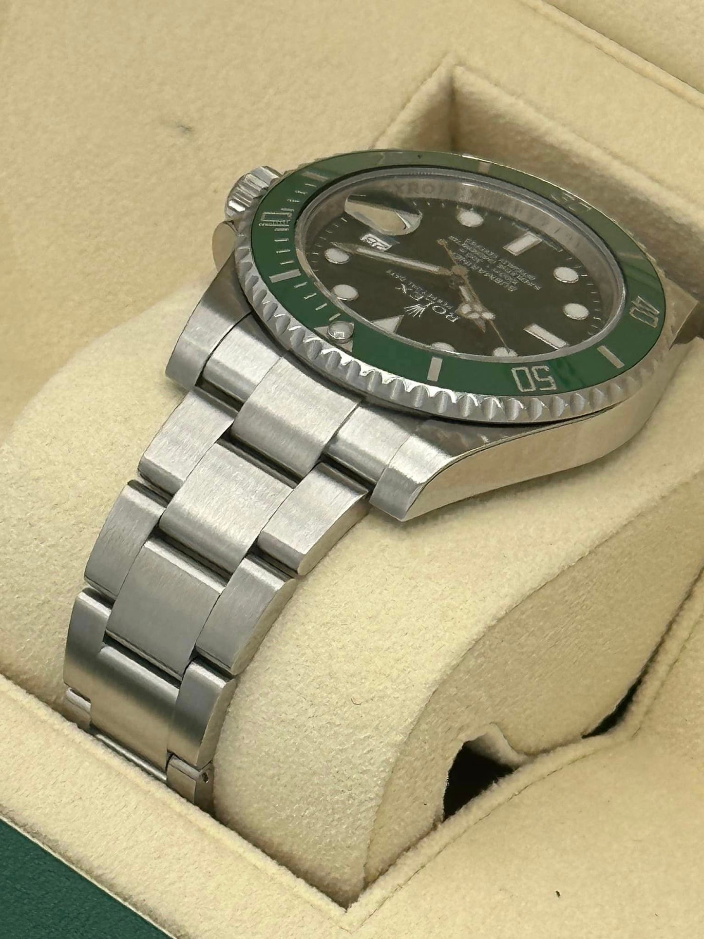 Rolex Submariner "Hulk" 116610LV Stainless Steel Oyster Green Dial - MyWatchLLC