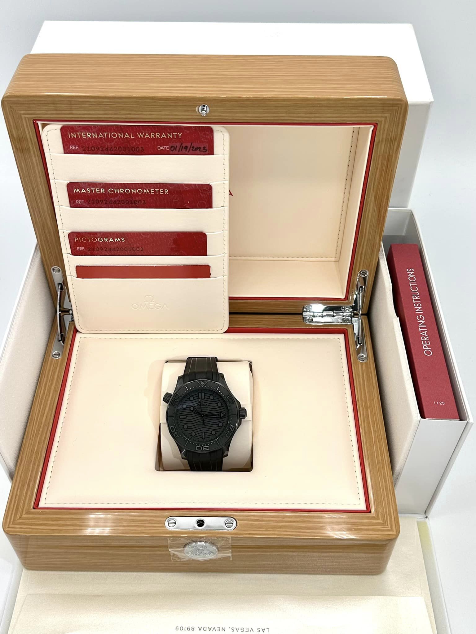 NEW 2023 Omega Seamaster 300m 43.5mm 210.92.44.20.01.003 Black Ceramic Dial - MyWatchLLC