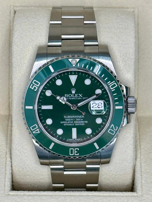 Rolex Submariner "Hulk" 116610LV Stainless Steel Oyster Green Dial - MyWatchLLC