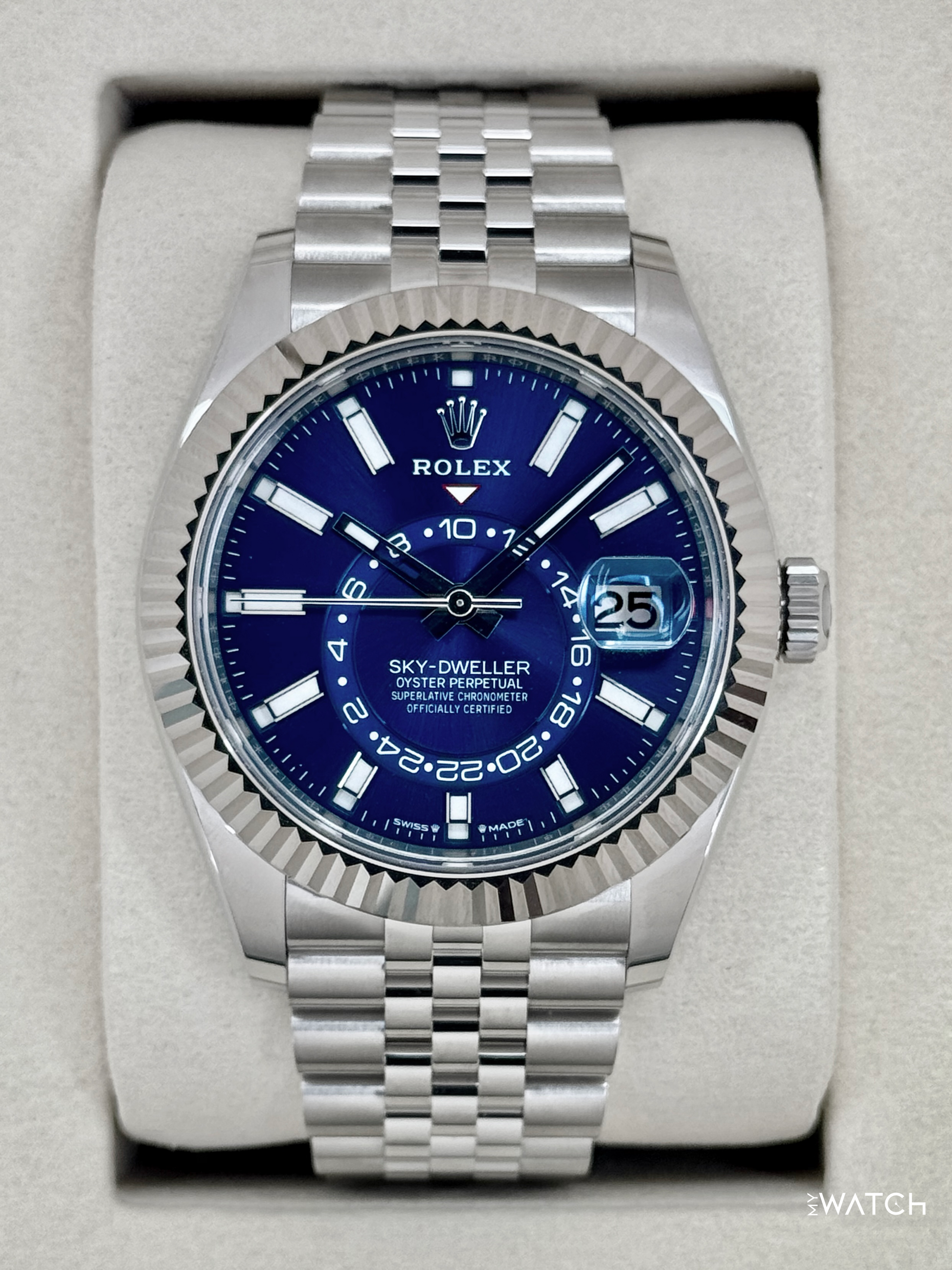 NEW 2026 Rolex Sky-Dweller 42mm 336934 Jubilee Blue Dial - MyWatchLLC