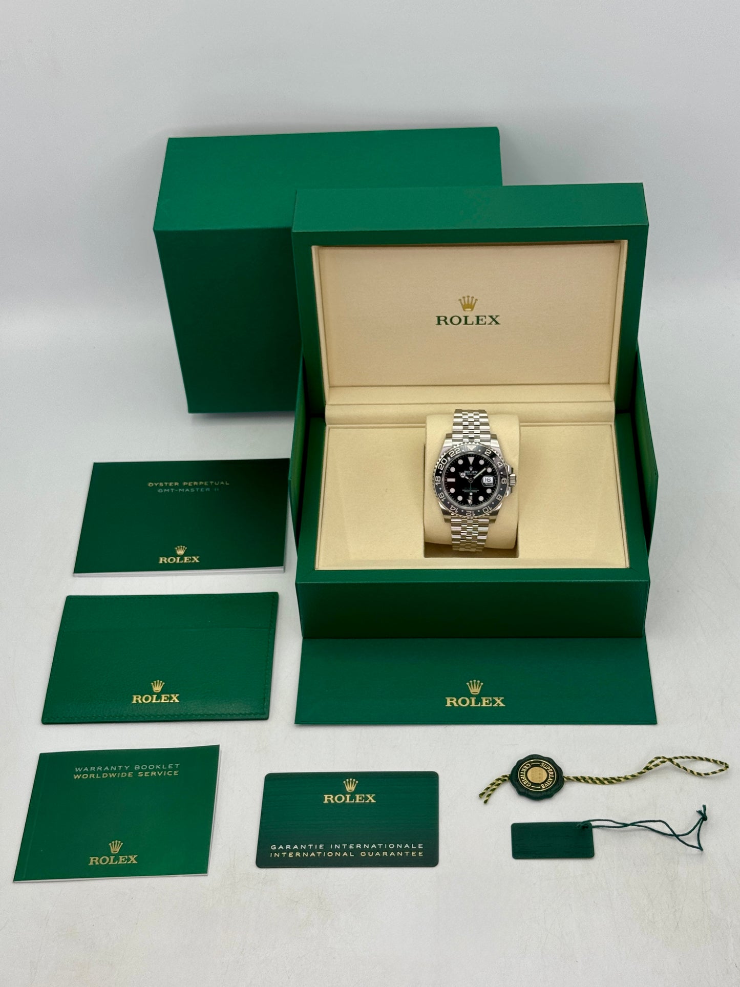 NEW 2026 Rolex GMT-Master II Bruce Wayne 40mm 126710GRNR Jubilee (NEW STYLE CARD)