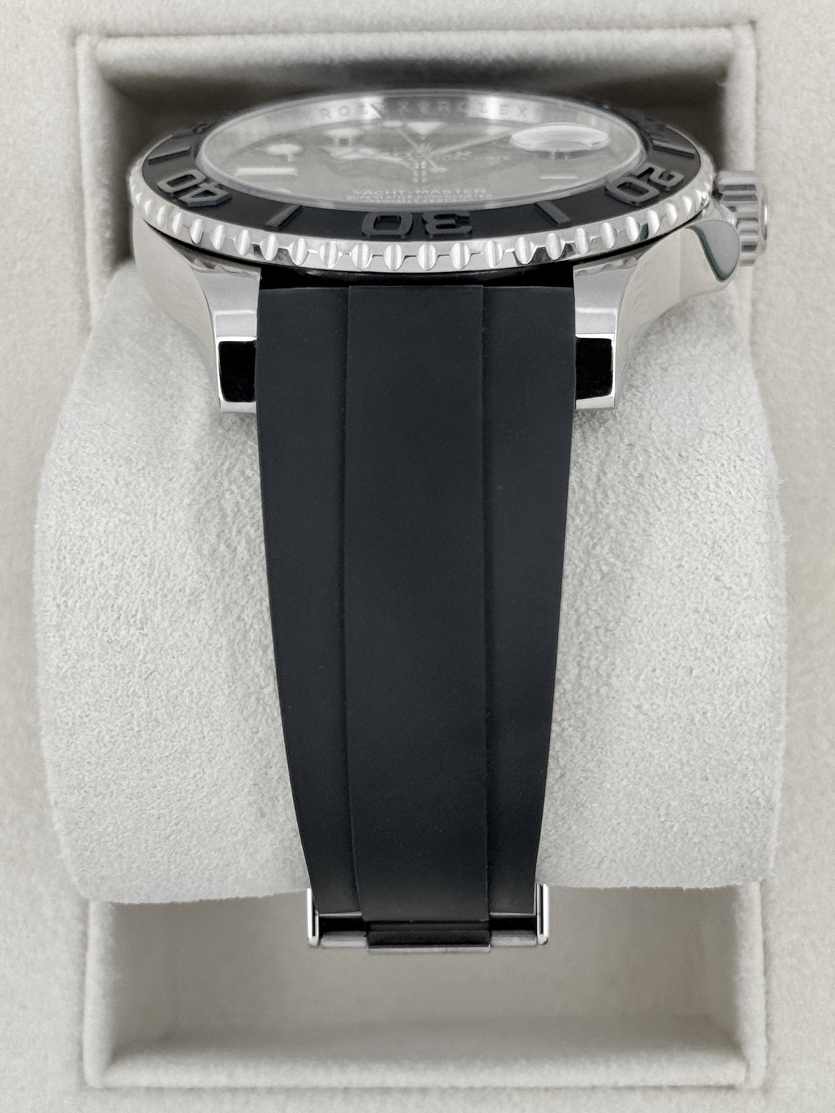 2021 Rolex Yacht-Master 42mm 226659 White Gold Oysterflex Black Dial