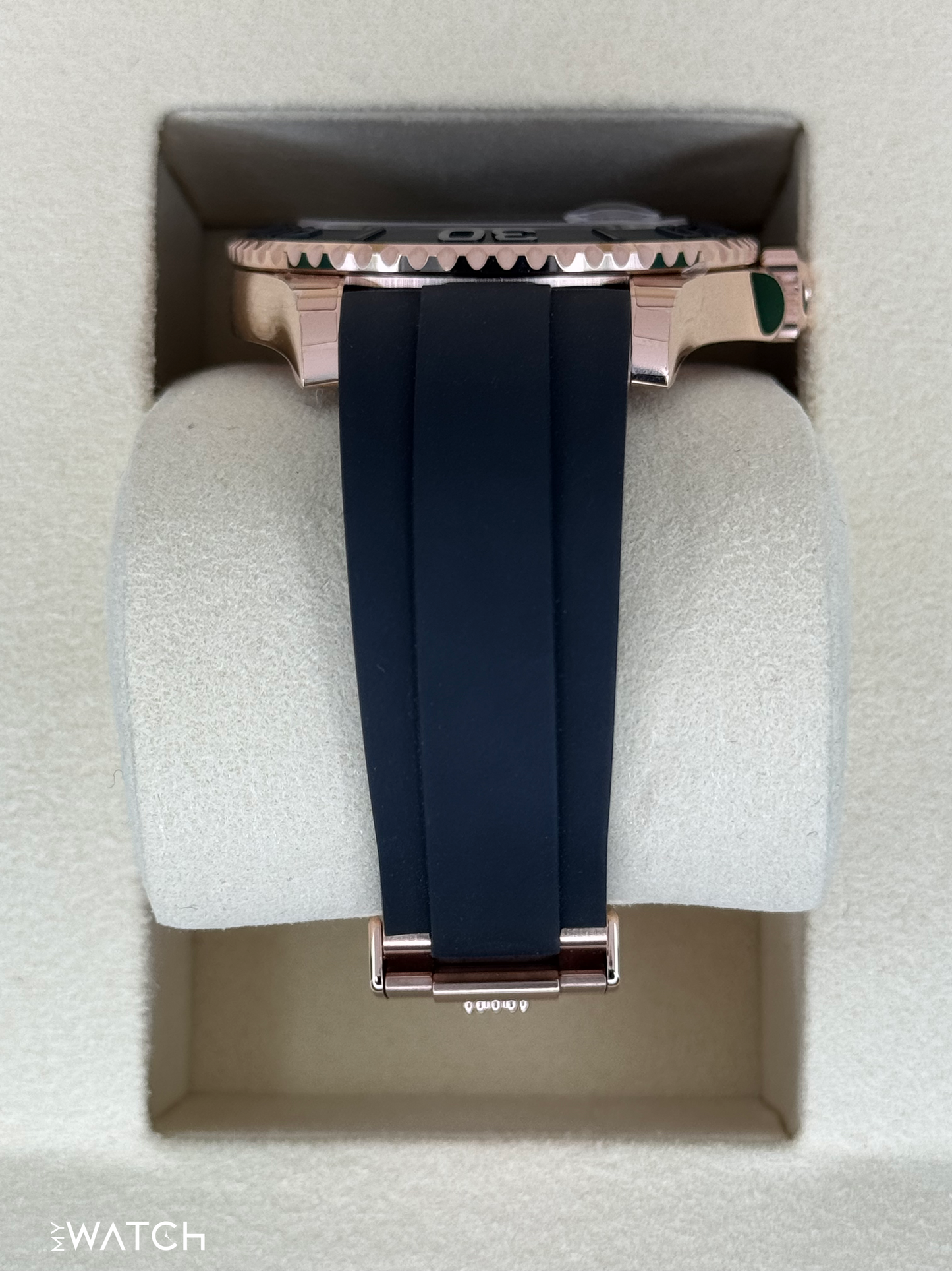 New 2025 Rolex Yacht-Master 40mm 126655 Rose Gold Oysterflex Black Dial