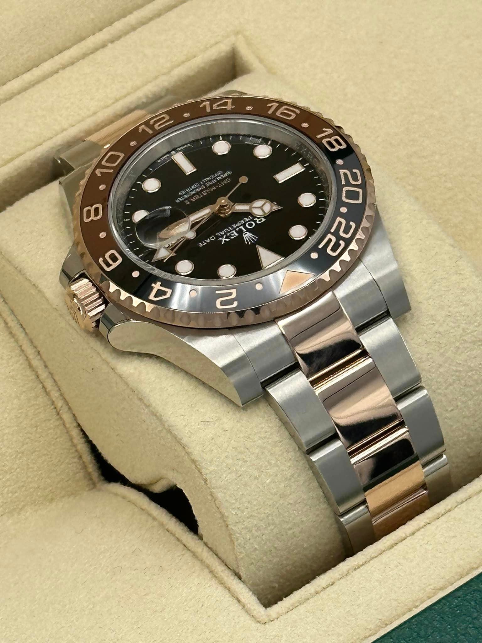 2023 Rolex GMT Master II "Rootbeer" 126711CHNR Two-Tone Black Dial - MyWatchLLC