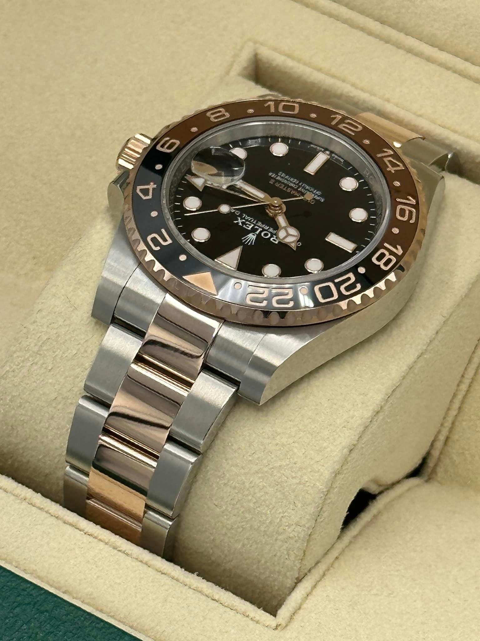 2023 Rolex GMT Master II "Rootbeer" 126711CHNR Two-Tone Black Dial - MyWatchLLC