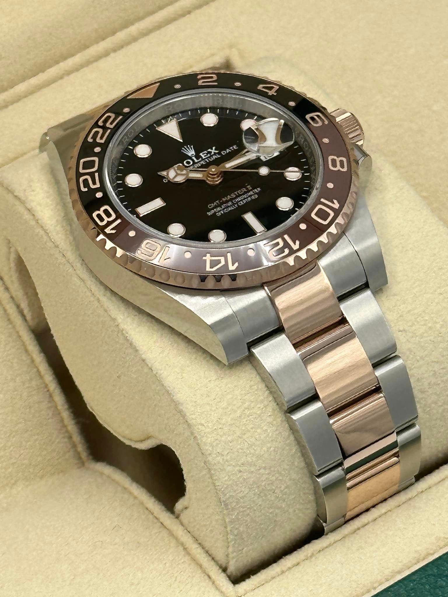 2023 Rolex GMT Master II "Rootbeer" 126711CHNR Two-Tone Black Dial - MyWatchLLC