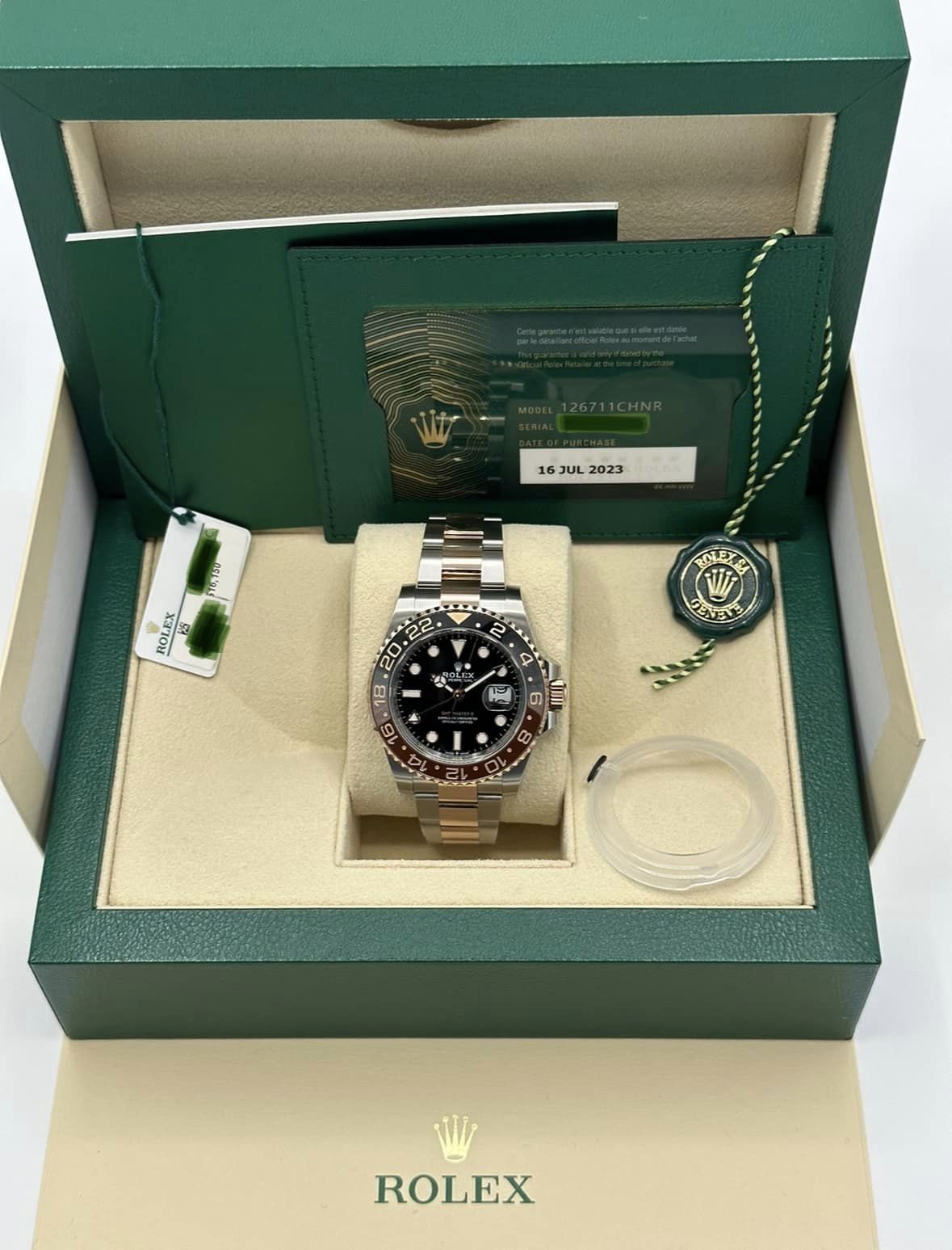 2023 Rolex GMT Master II "Rootbeer" 126711CHNR Two-Tone Black Dial - MyWatchLLC