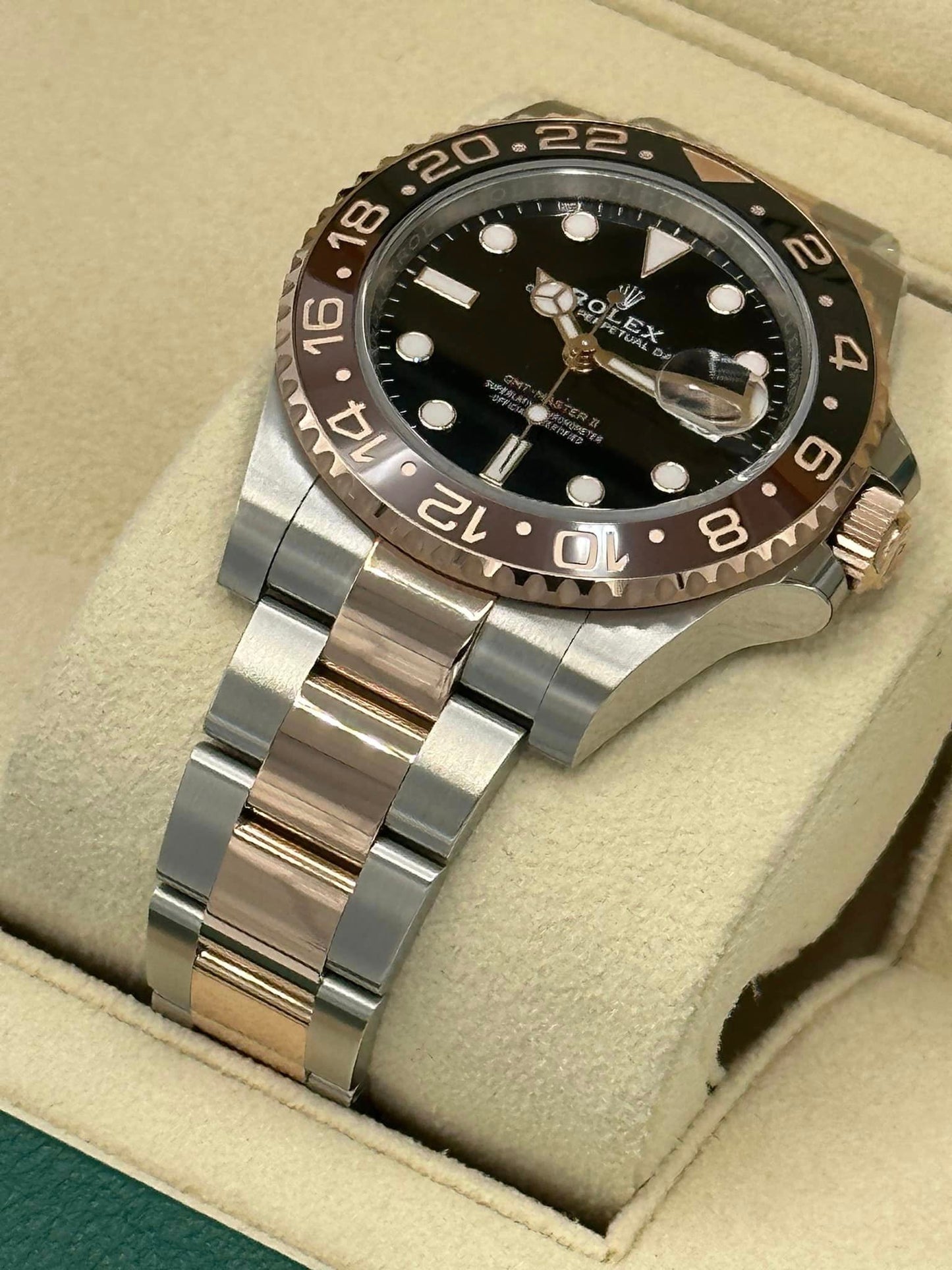 2023 Rolex GMT Master II "Rootbeer" 126711CHNR Two-Tone Black Dial - MyWatchLLC