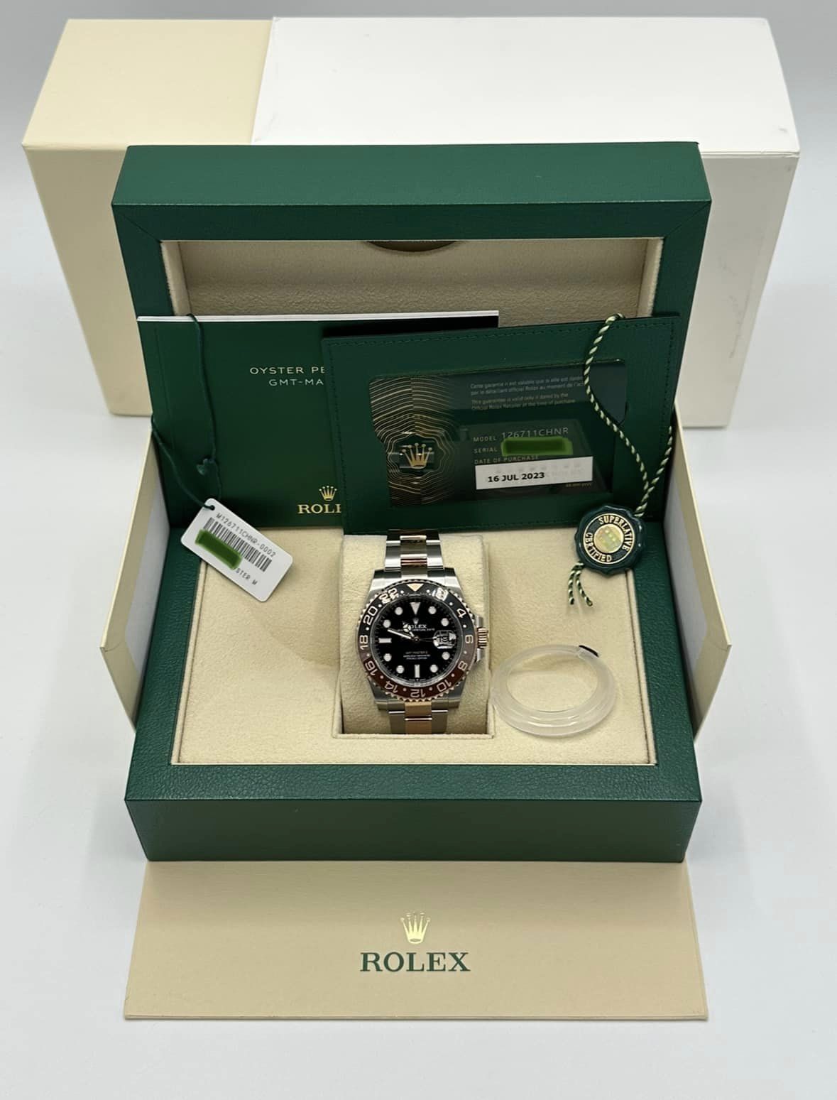 2023 Rolex GMT Master II "Rootbeer" 126711CHNR Two-Tone Black Dial - MyWatchLLC