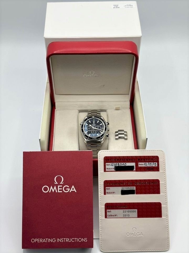 2015 Omega 22105000 Seamaster Planet Ocean Chronograph - MyWatchLLC