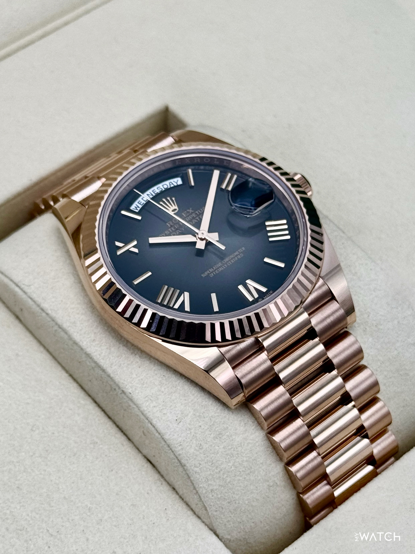 NEW 2026 Rolex Day-Date 40mm 228235 Presidential Slate Ombre Dial - MyWatchLLC