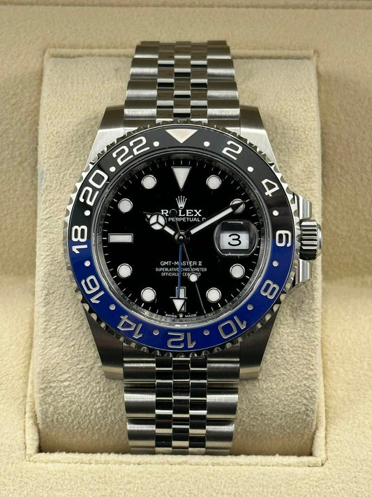 NEW 2023 Rolex GMT-Master II "Batgirl" 40mm 126710BLNR Jubilee Black Dial - MyWatchLLC