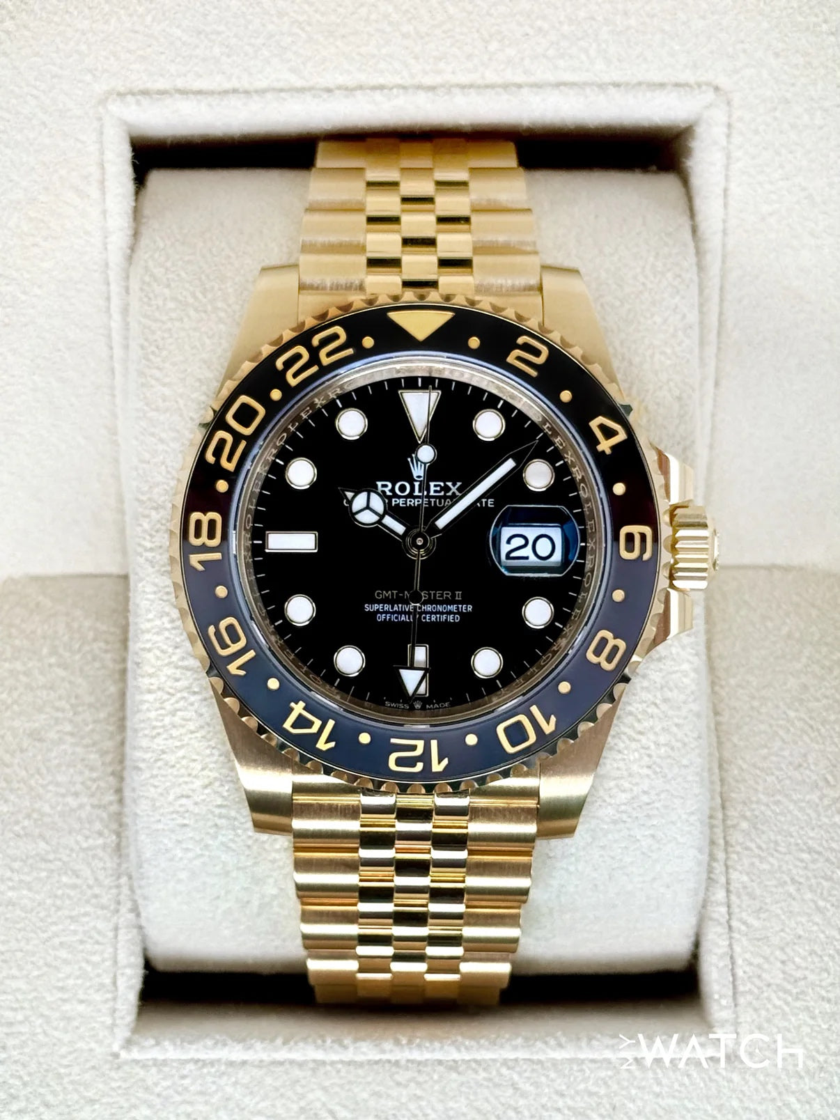 2024 Rolex GMT-Master II 40mm 126718GRNR Jubilee Black Dial