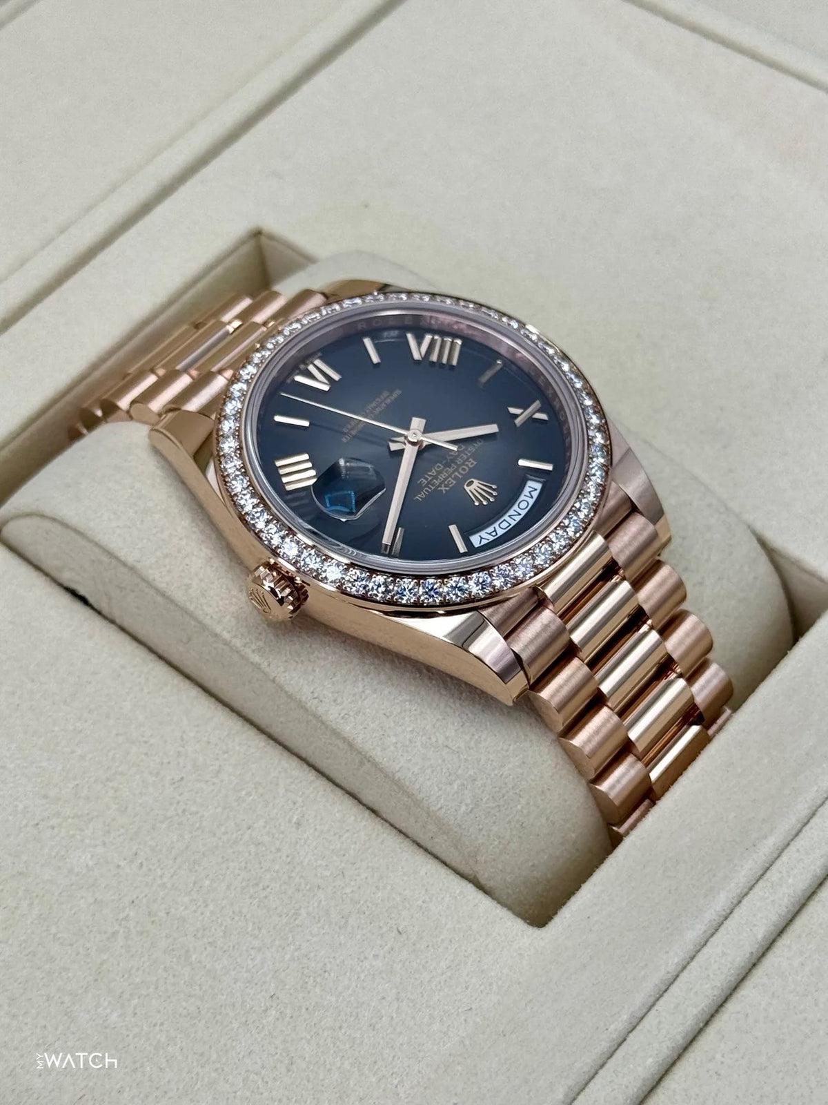 NEW 2026 Rolex Day-Date 40mm 228345RBR Rose Gold Slate Ombre Dial
