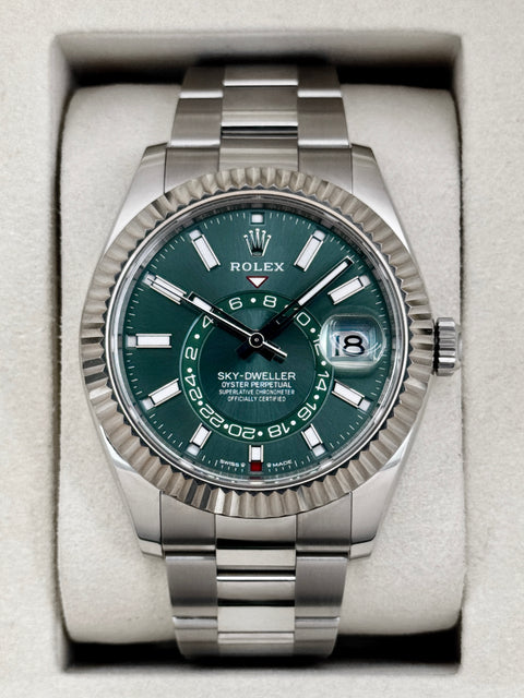 2025 Rolex Sky-Dweller 42mm 336934 Oyster Green Dial