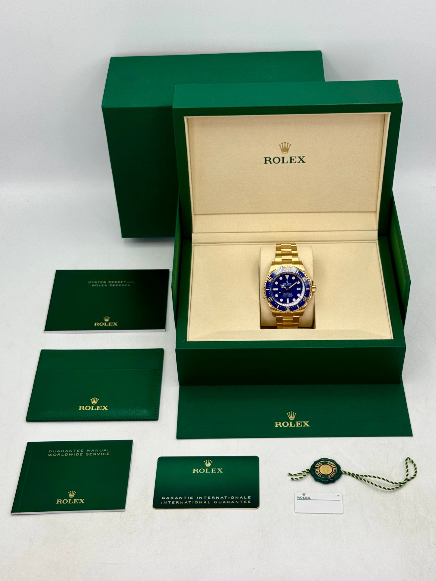 2026 Rolex Deepsea 44mm 136668LB 18K Yellow Gold Blue Dial