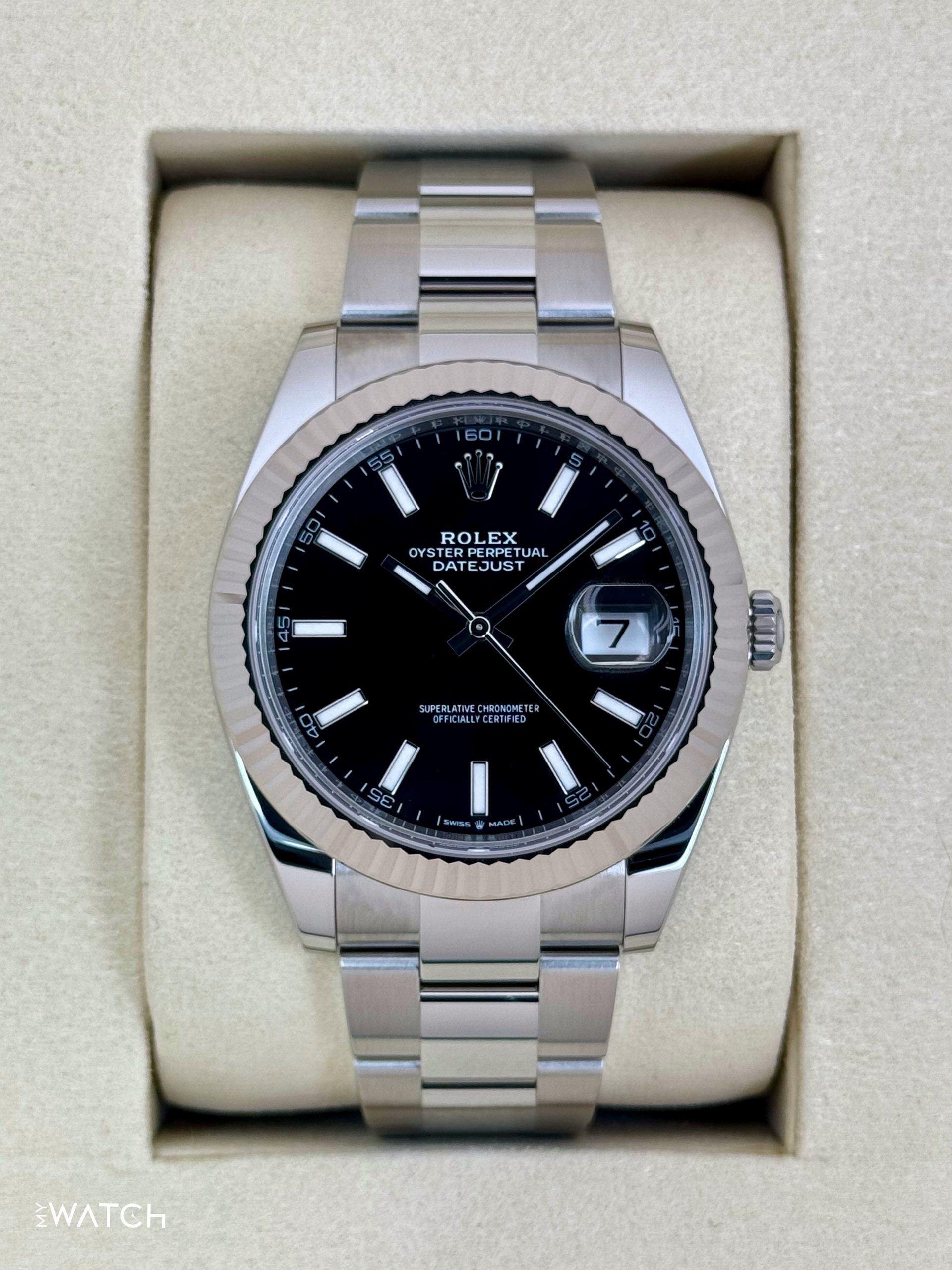 （ru_） NEW 2025 Rolex Datejust 41mm 126334 Oyster Black Dial
