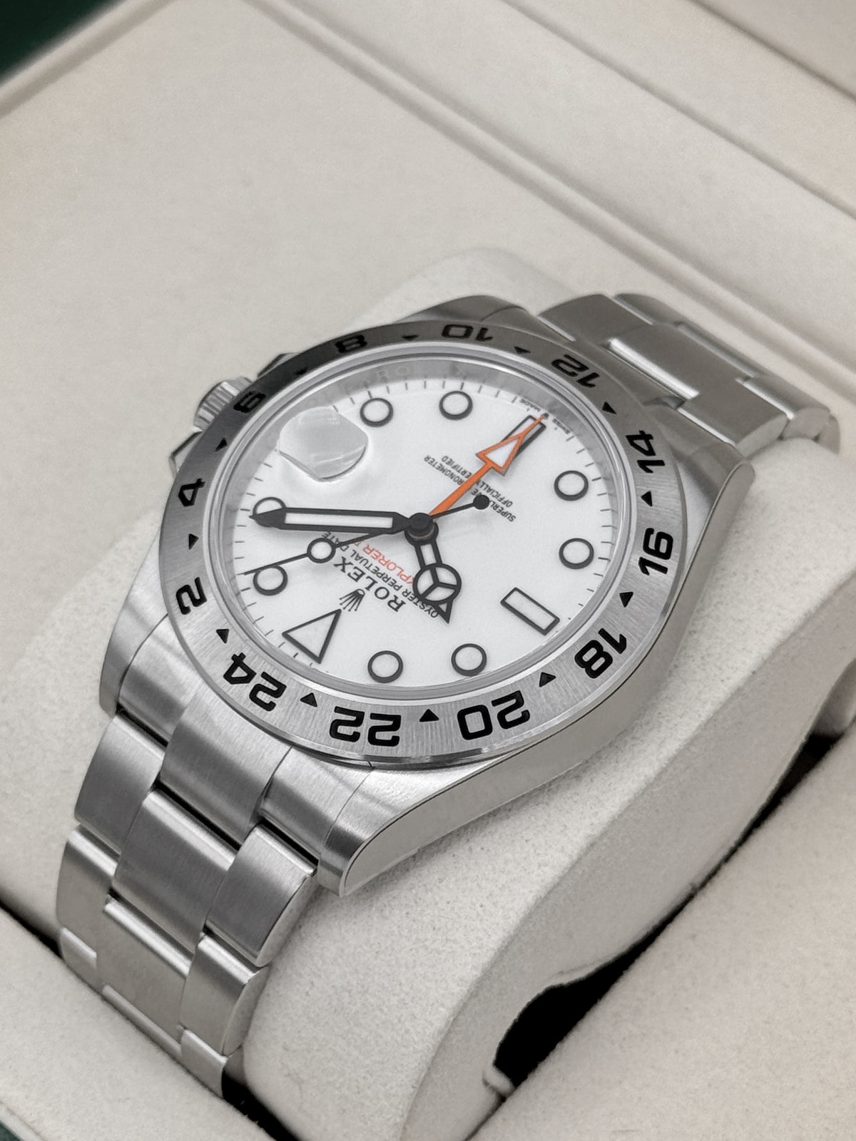 NEW 2026 Rolex Explorer II 42mm 226570 Stainless Steel Polar White Dial (NEW CARD AND STICKERED)