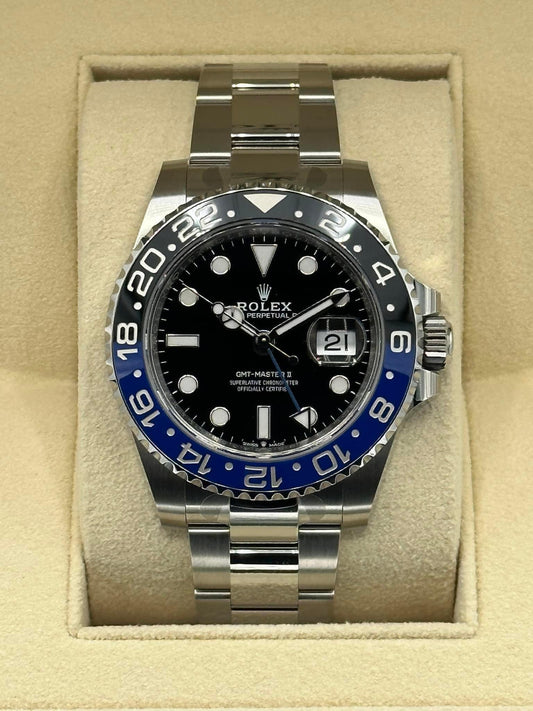 NEW 2023 Rolex GMT-Master II "Batman" 40mm 126710BLNR Black Dial - MyWatchLLC