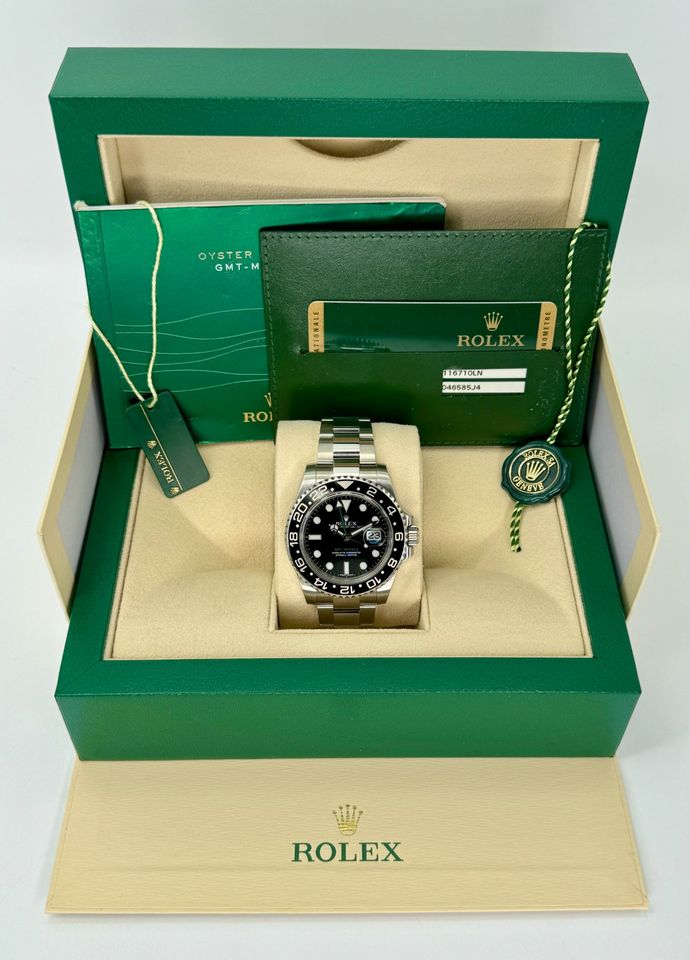 2013 Rolex GMT-Master II 40mm 116710LN Oyster Black Dial - MyWatchLLC