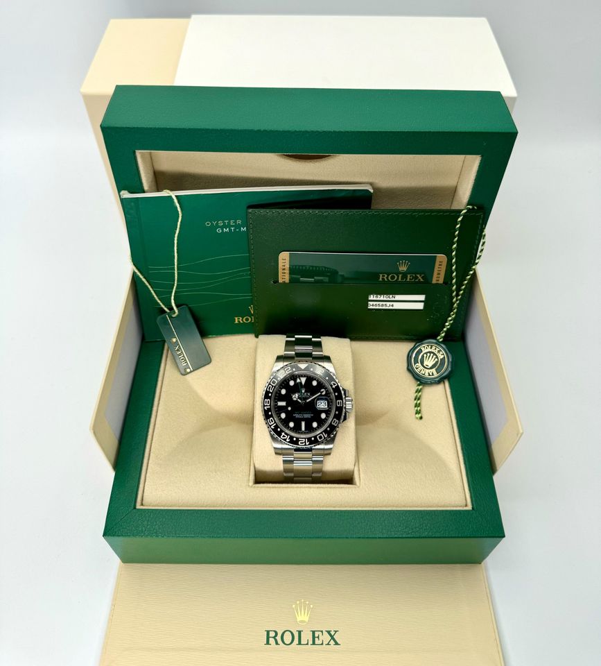 2013 Rolex GMT-Master II 40mm 116710LN Oyster Black Dial - MyWatchLLC