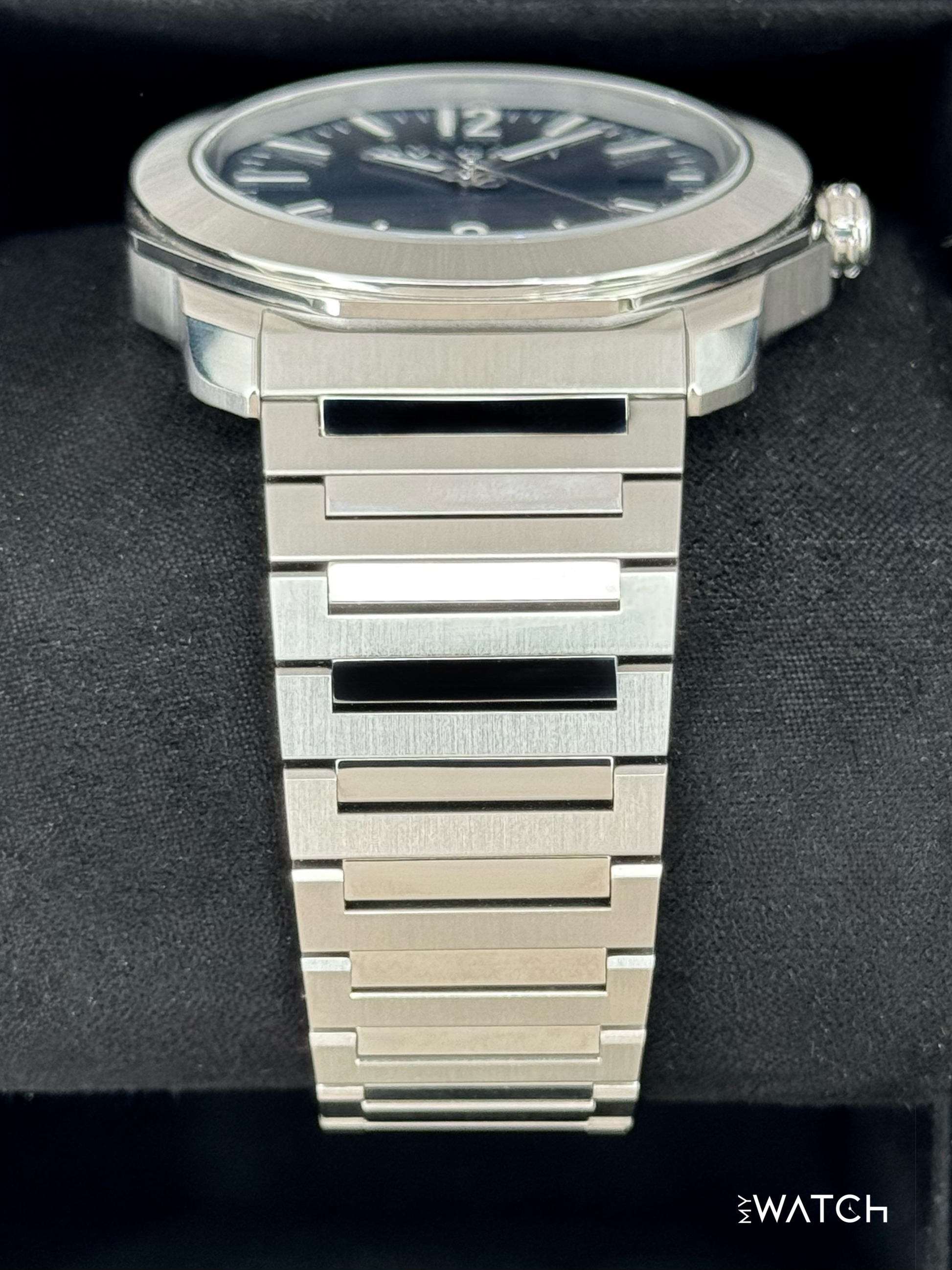 2025 Bvlgari Octo Roma 41mm 103739 Stainless Steel Blue Dial - MyWatchLLC