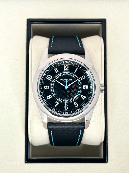 2025 Patek Philippe Calatrava Blue 6007G White Gold Black Dial