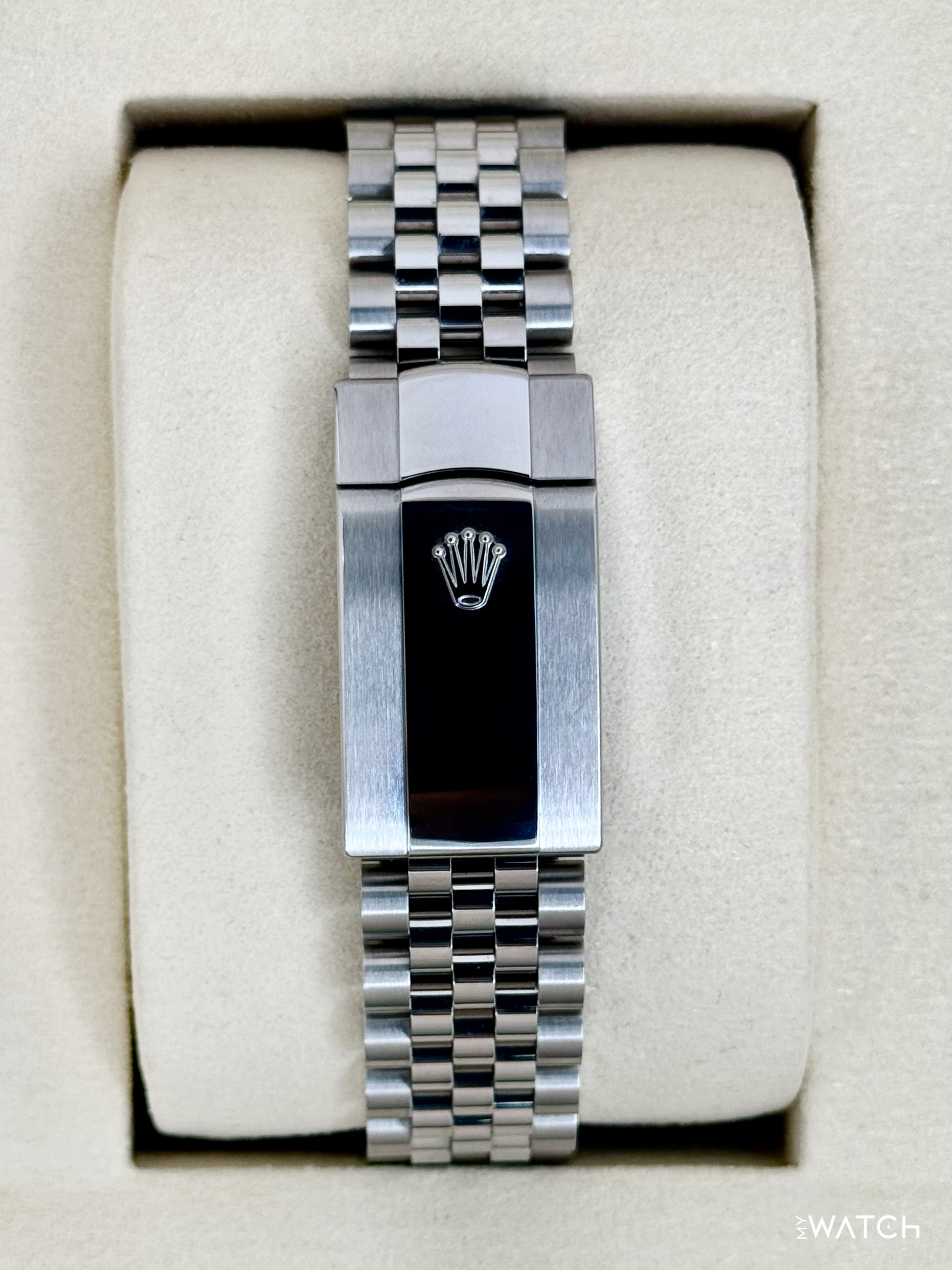 2025 Rolex Datejust 41mm 126334 Stainless Steel Jubilee Rhodium Diamond Dial - MyWatchLLC