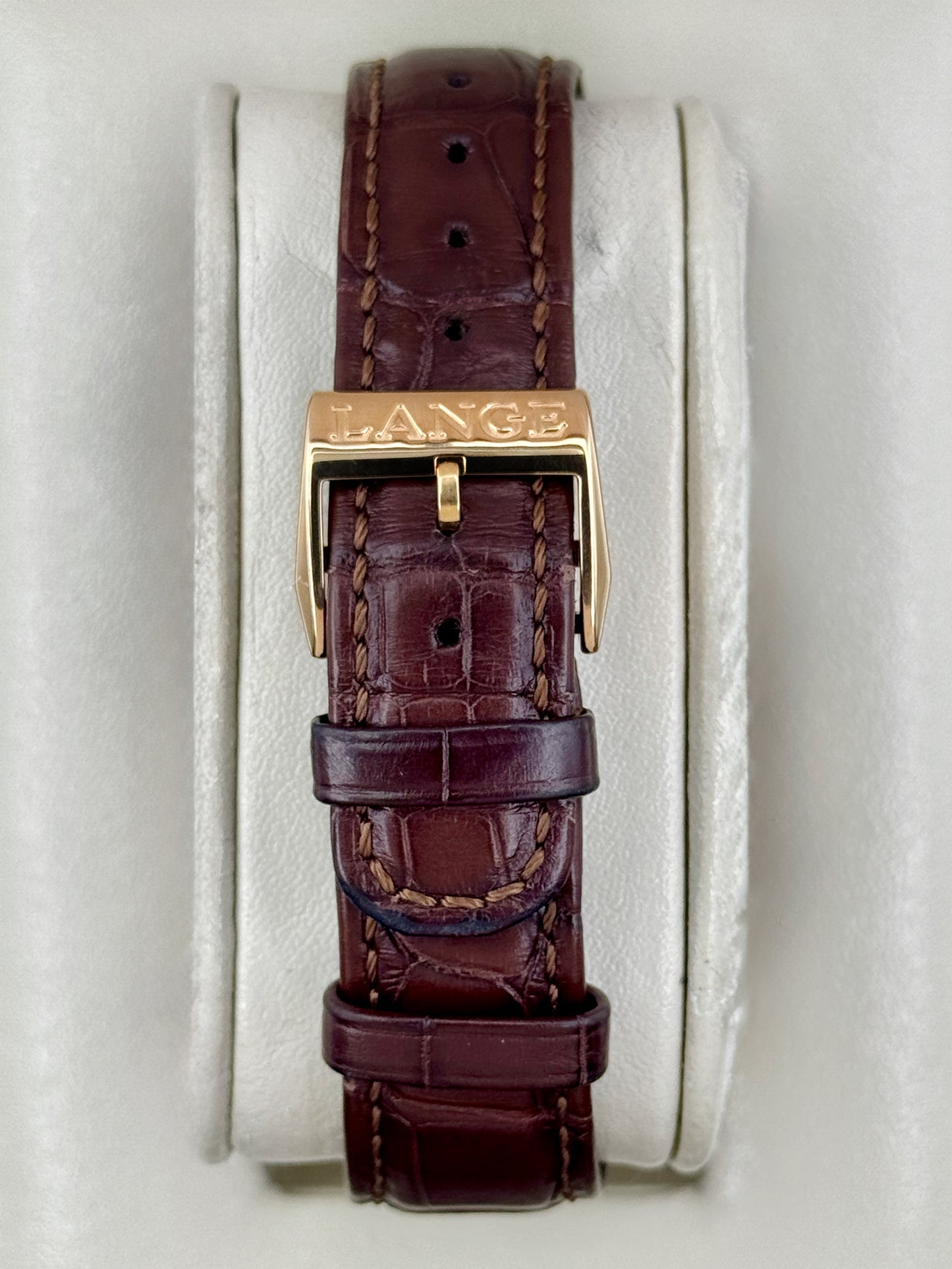 2007 A. Longe & Shone Richard Lange 40.5mm 232.032 Rose Gold Silver Dial