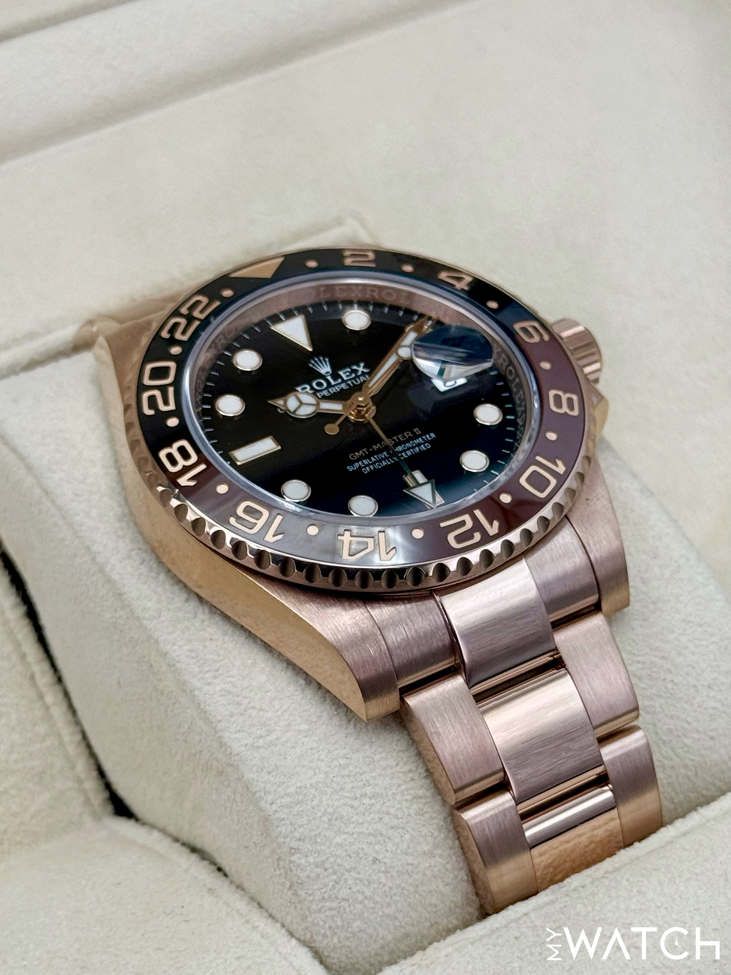 2021 Rolex GMT-Master II "Rootbeer" 40mm 126715CHNR Rose Gold