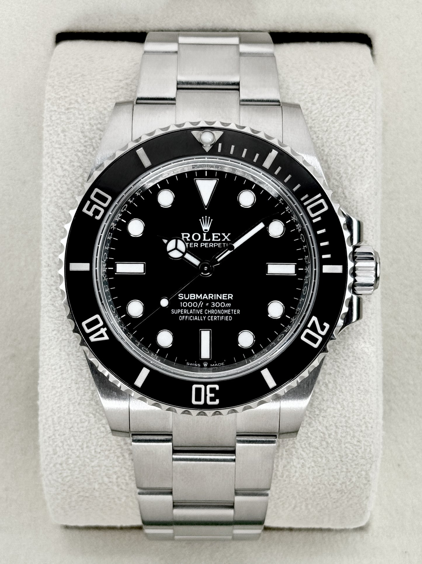 2025 Rolex Submariner 41mm 124060 Stainless Steel Black Dial