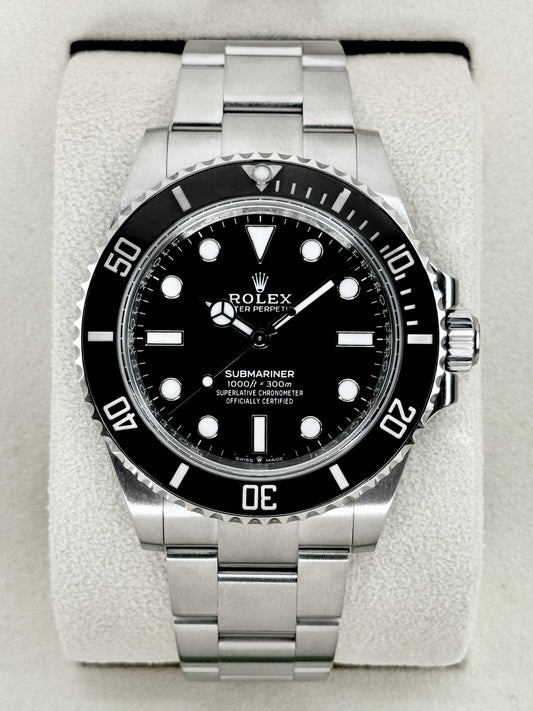 2025 Rolex Submariner 41mm 124060 Stainless Steel Black Dial