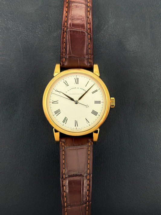 2007 A. Lange & Söhne Richard Lange 40.5mm 232.032 Rose Gold Silver Dial