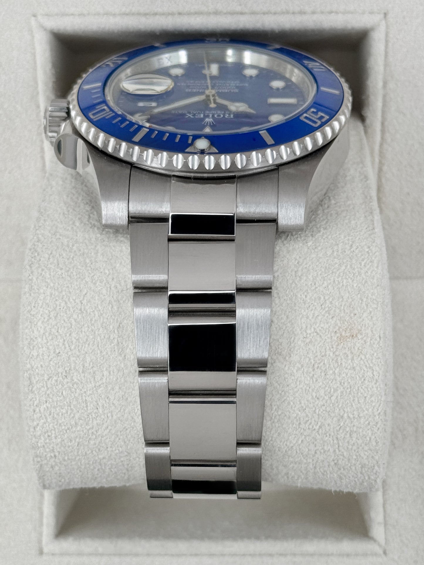 2016 Rolex Submariner Smurf 40mm 116619LB White Gold Blue Dial