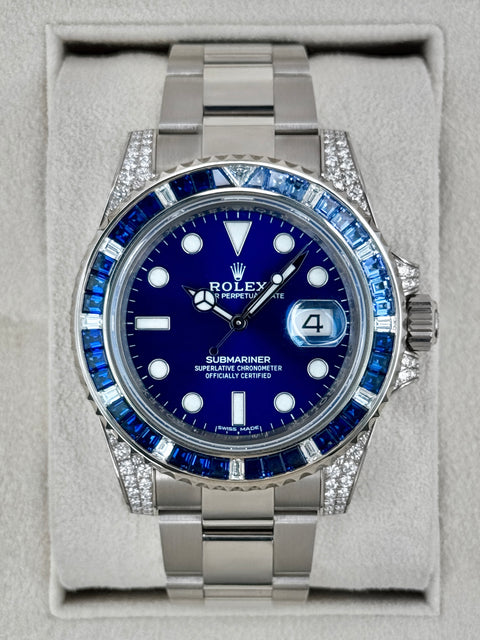 2020 Rolex Submariner 40mm 116659SABR White Gold Blue Dial
