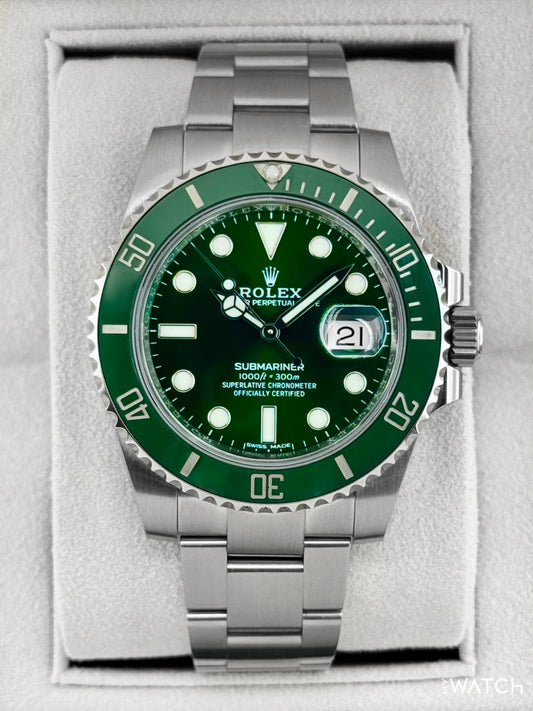 2017 Rolex Submariner “Hulk” 40mm 116610LV Green Dial