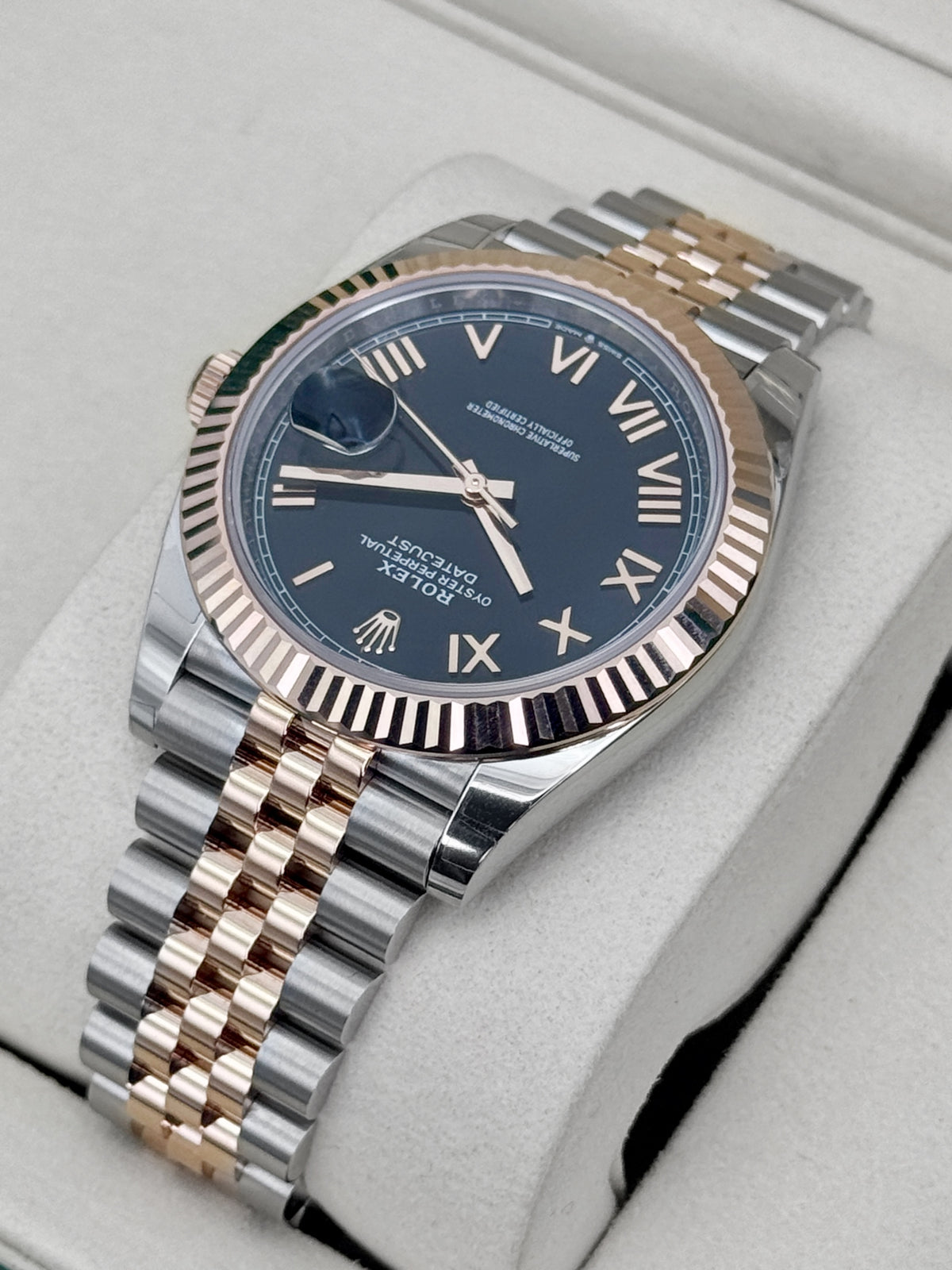 NEW 2026 Rolex Datejust 41mm 126331 Two-Tone Black Roman Numeral Dial