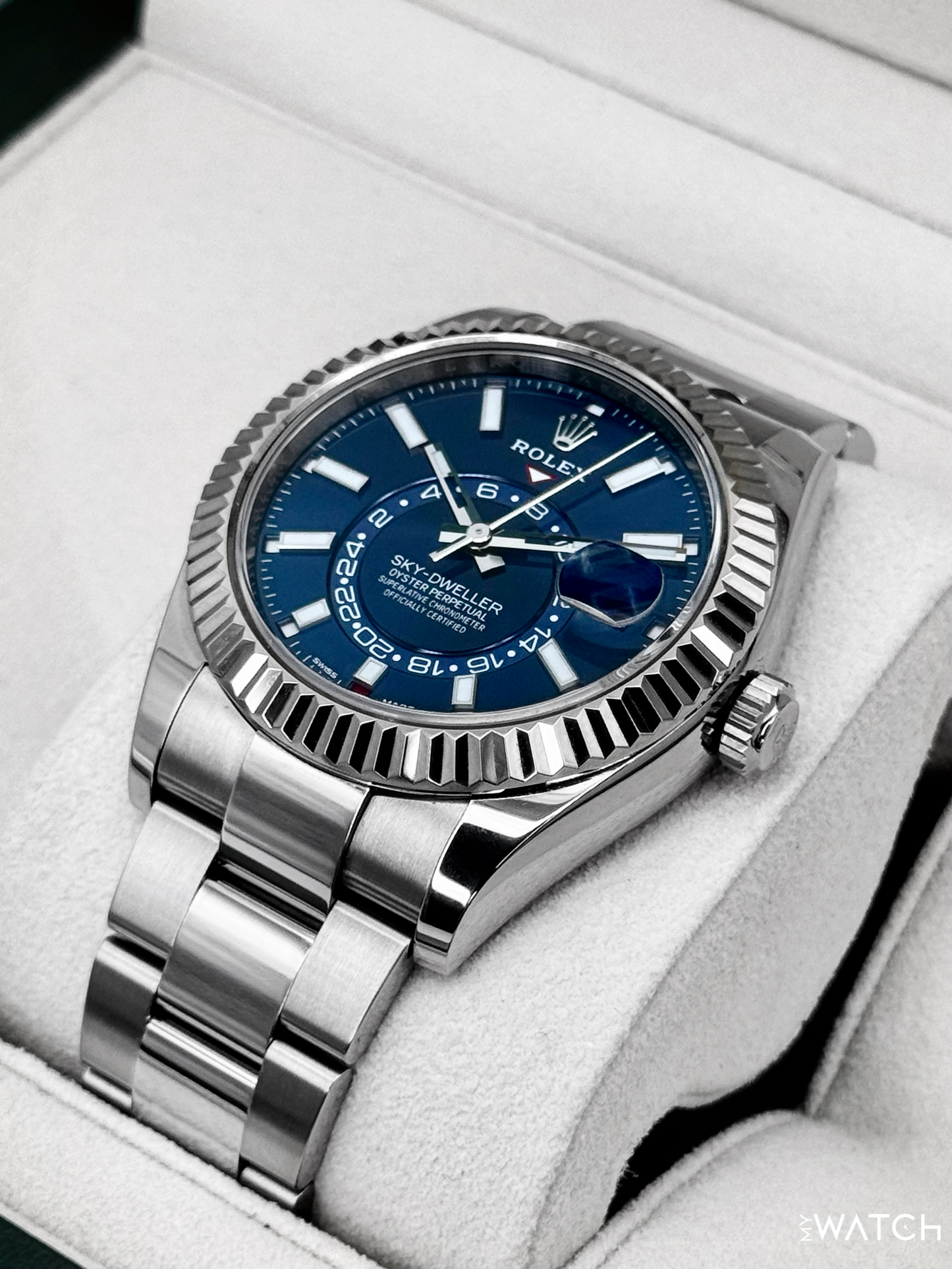 2025 CPO Rolex Sky-Dweller 42mm 326234 Stainless Steel Oyster Blue Dial (CPO)