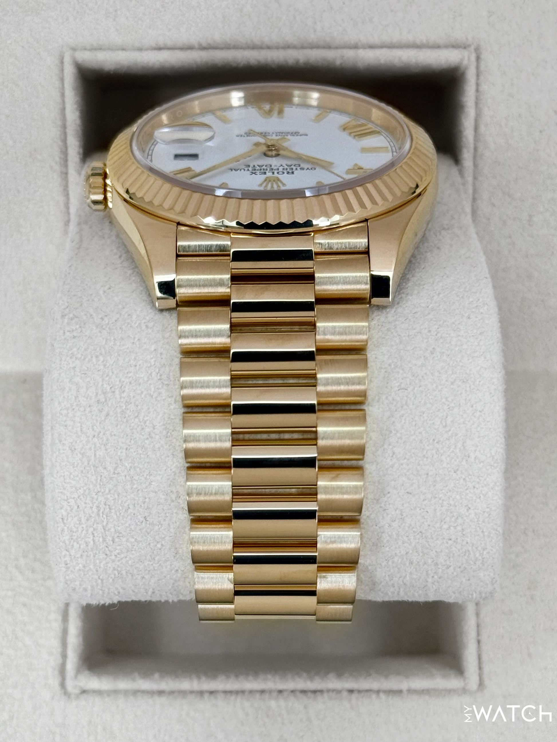 NEW 2025 Rolex Day-Date 40mm 228238 Presidential White Dial - MyWatchLLC