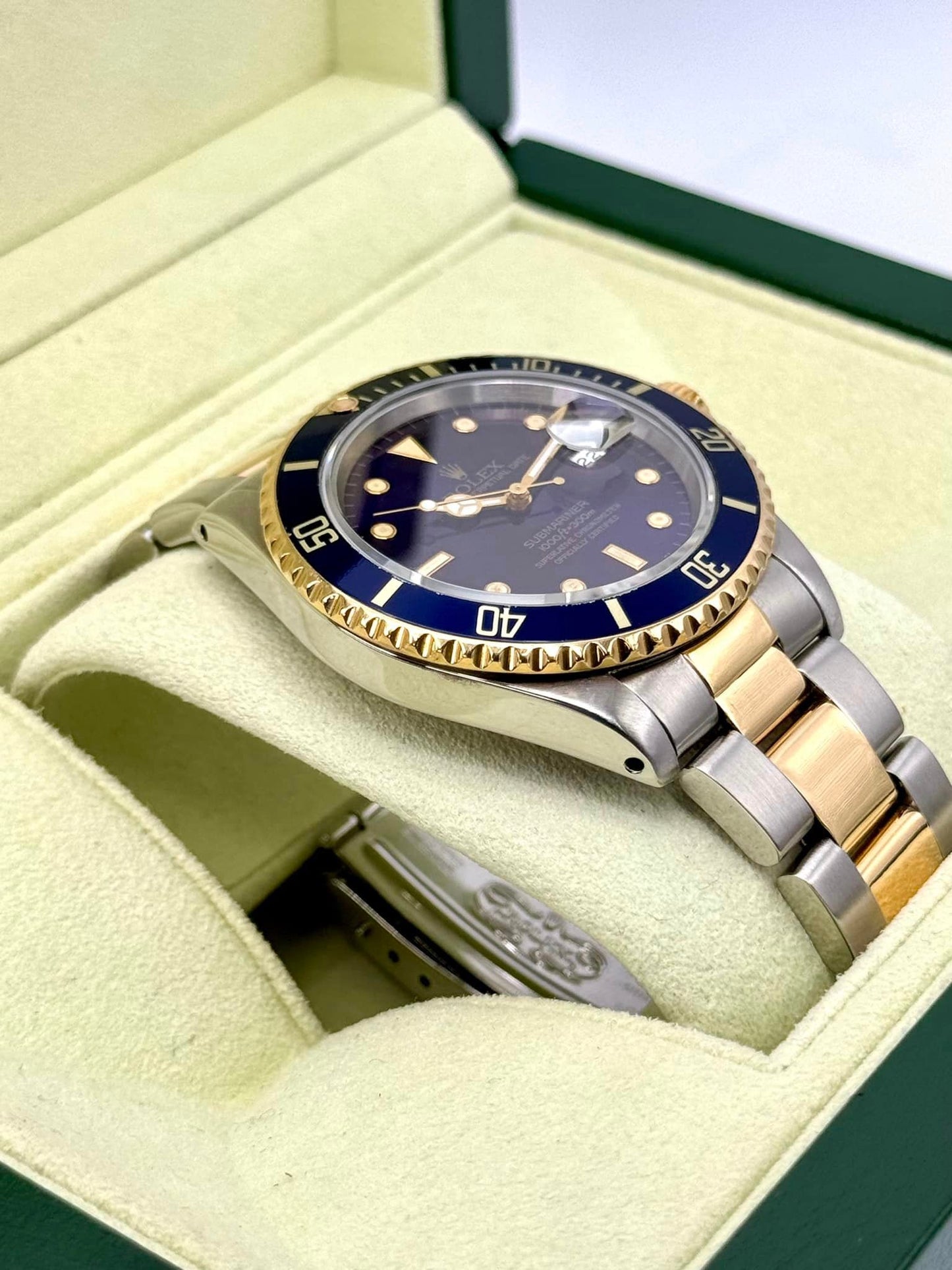 1987 Rolex Submariner 40mm 16803 Two-Tone Blue/Purple Dial - MyWatchLLC