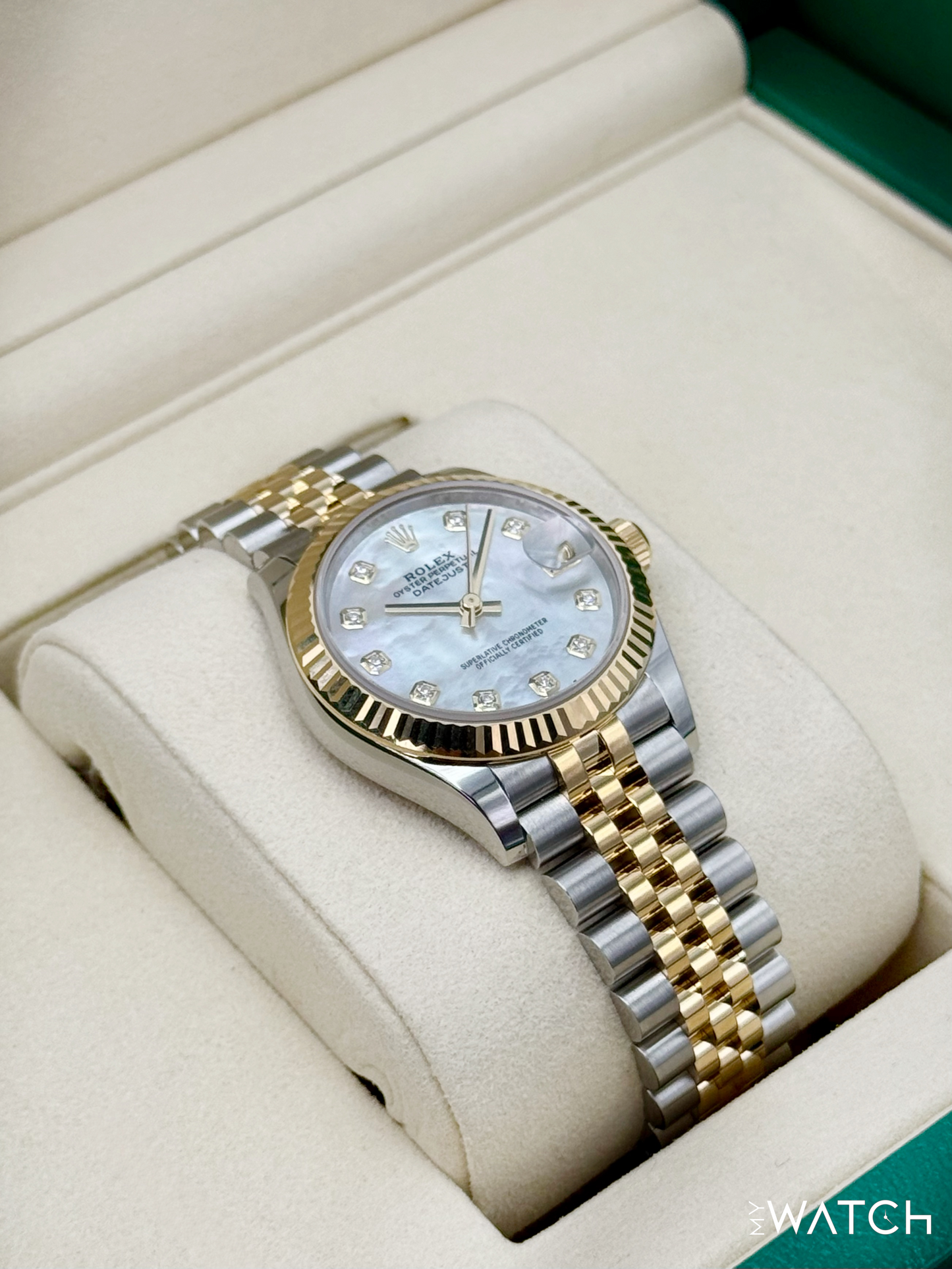 NEW 2025 Rolex Datejust 31mm 278273 Jubilee MOP Diamond Dial