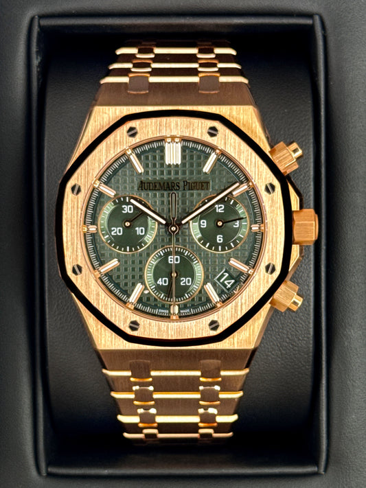 2024 Audemars Piguet Royal Oak Chronograph 41mm 26240OR Green Dial
