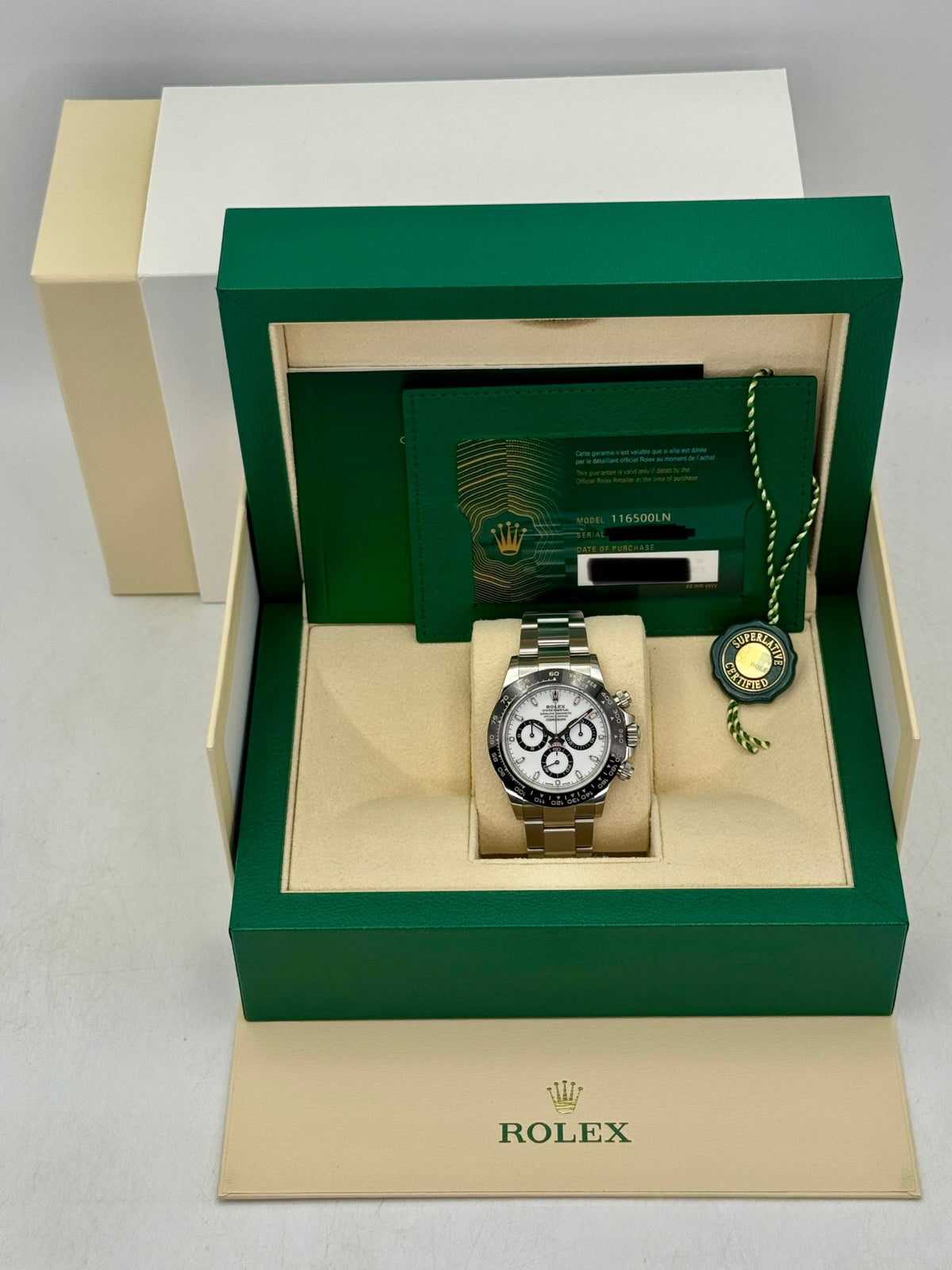 2023 Rolex Daytona 40mm 126500LN Stainless Steel Panda Dial