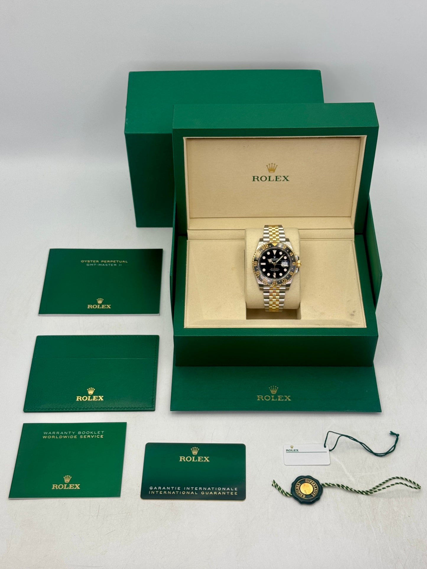 2025 Rolex GMT-Master II 40mm 126713GRNR Two-Tone Jubilee