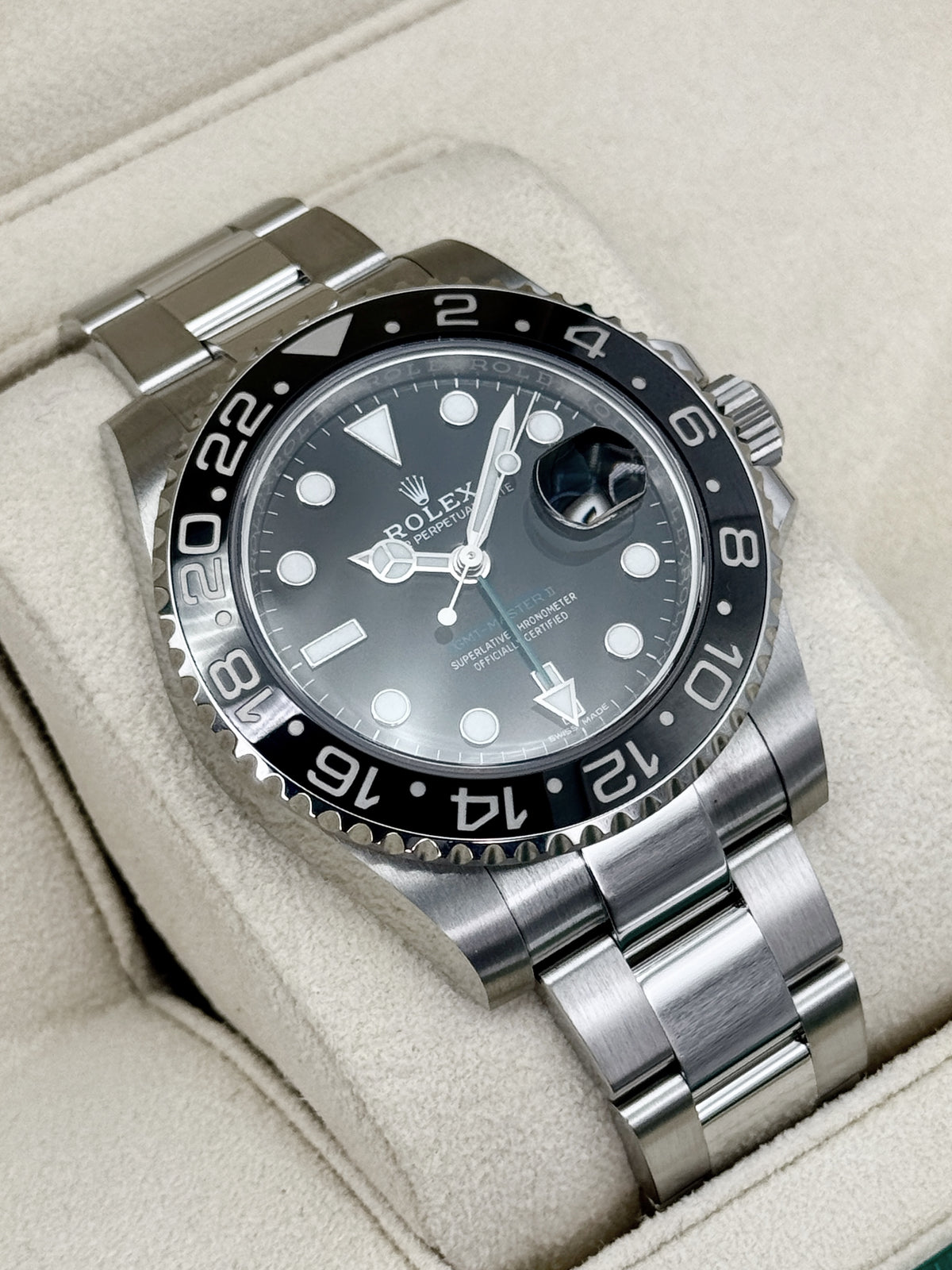 2022 Rolex GMT-Master II 40mm 116710LN Stainless Steel Black Dial
